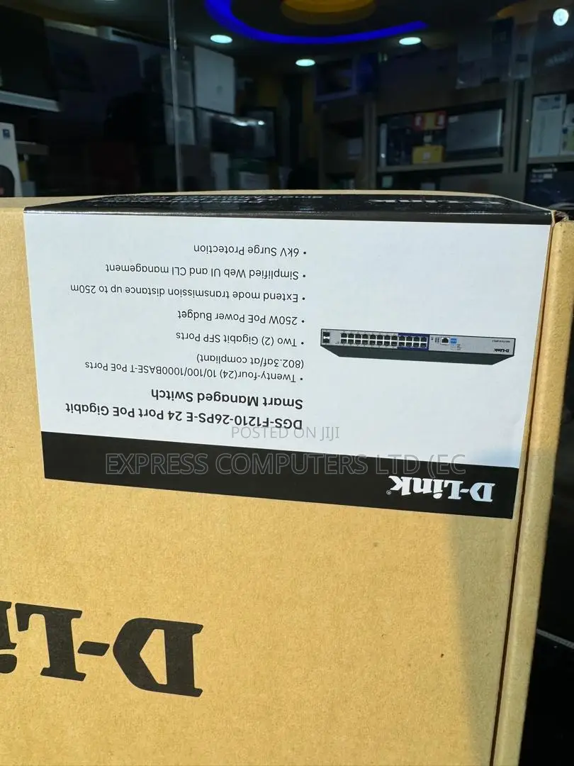 D-Link DGS-F1210-26ps-E,24 Port Poe Gigabit Smart Managed Switch