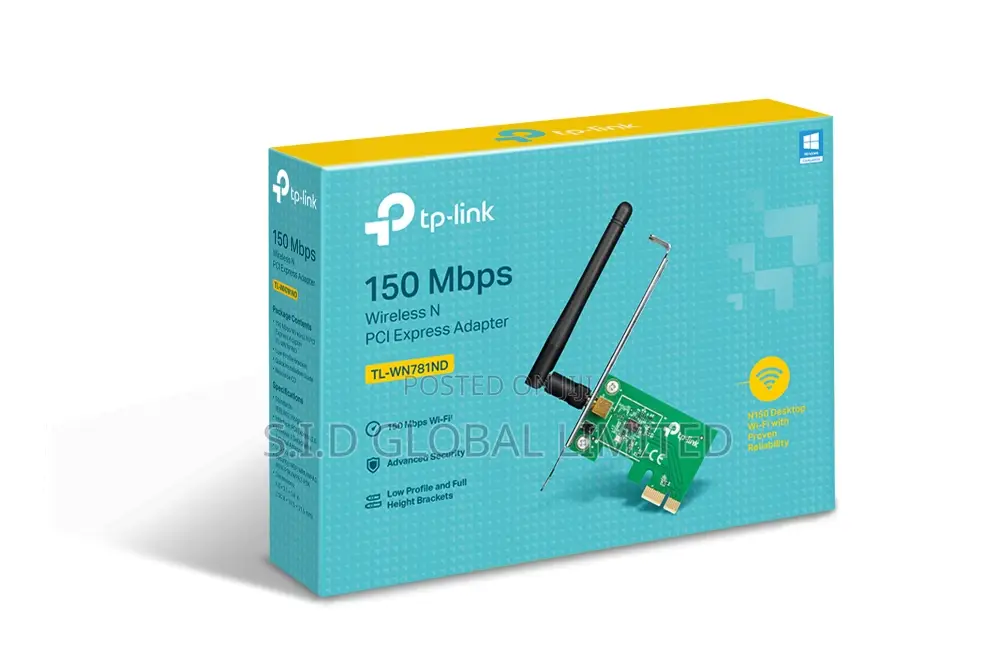 Tp-link 150mbps Wireless N Pci Express Adapter (Tl-wn781nd)