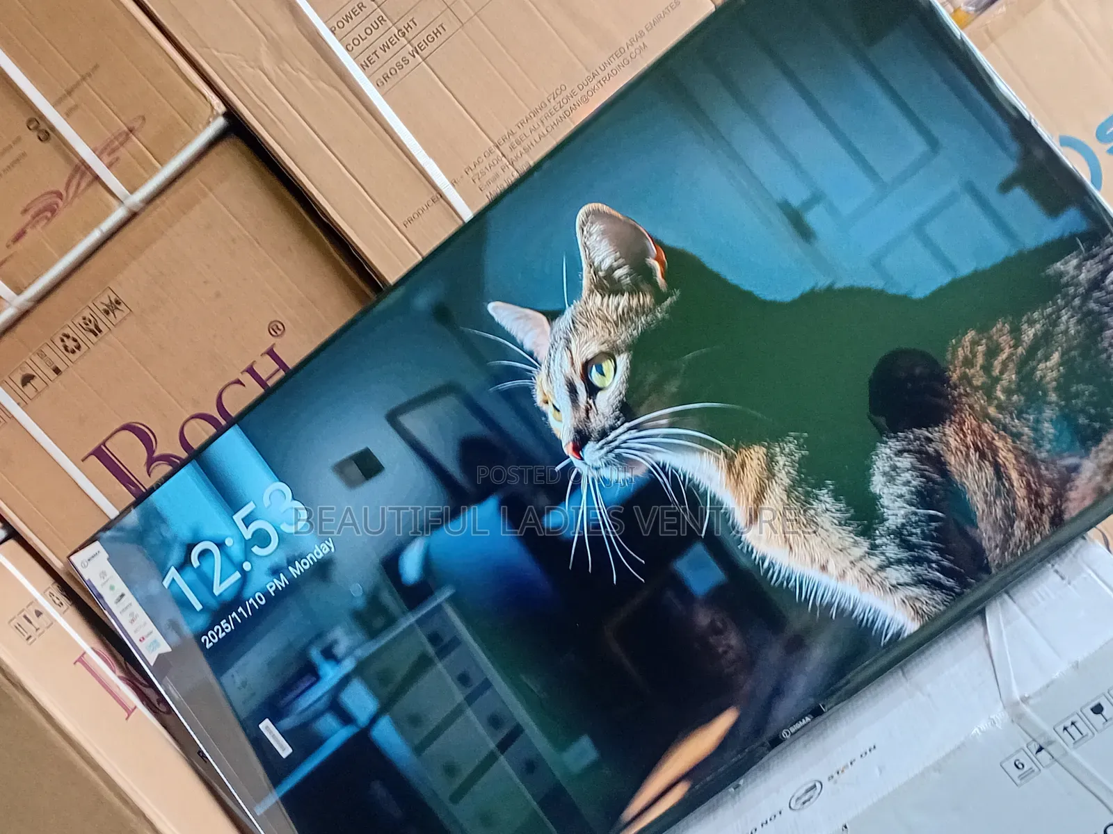 Elegant 55-Inch Android Smart Tv With Voice Control and Built-In