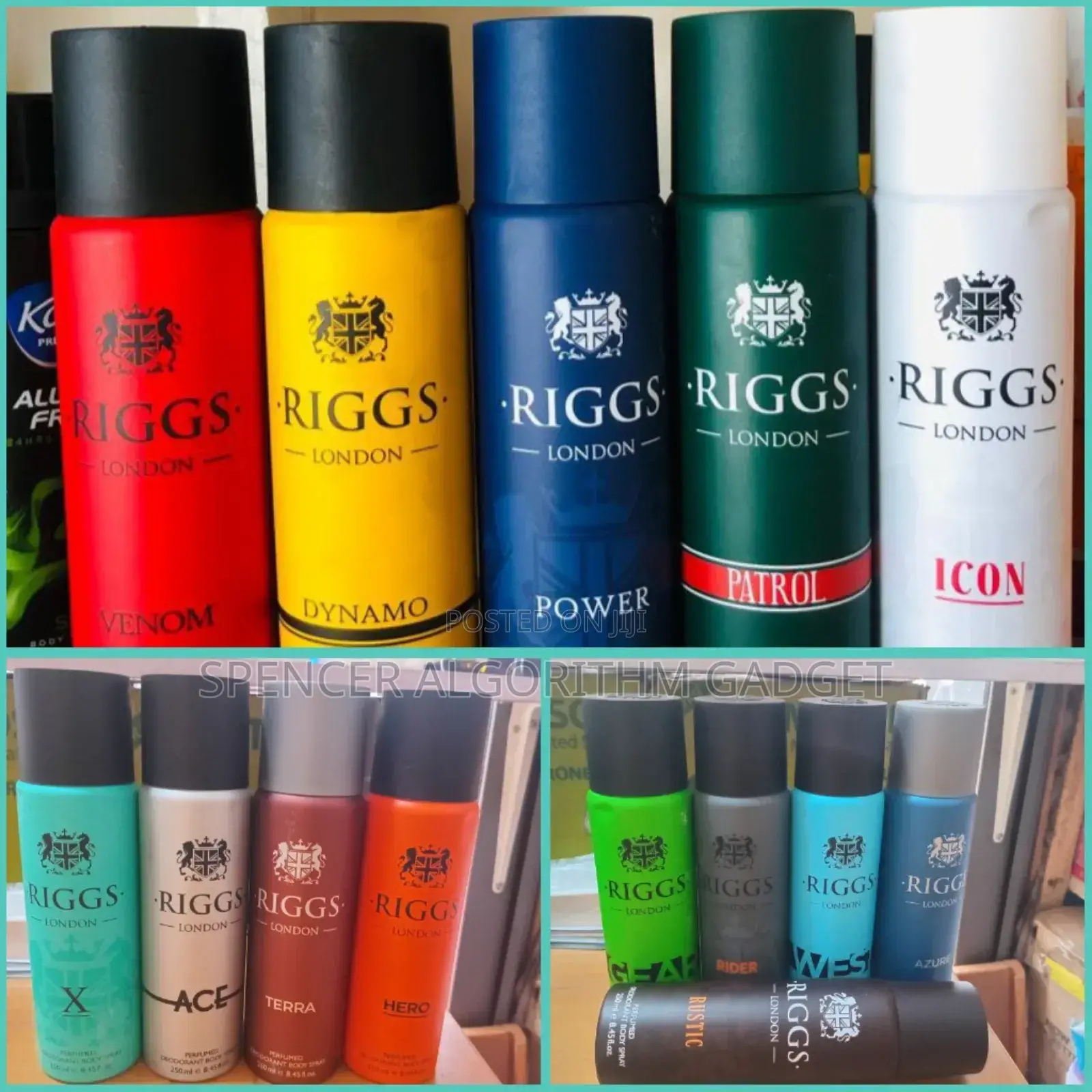 Riggs Perfumed Deodorant Body Sprays