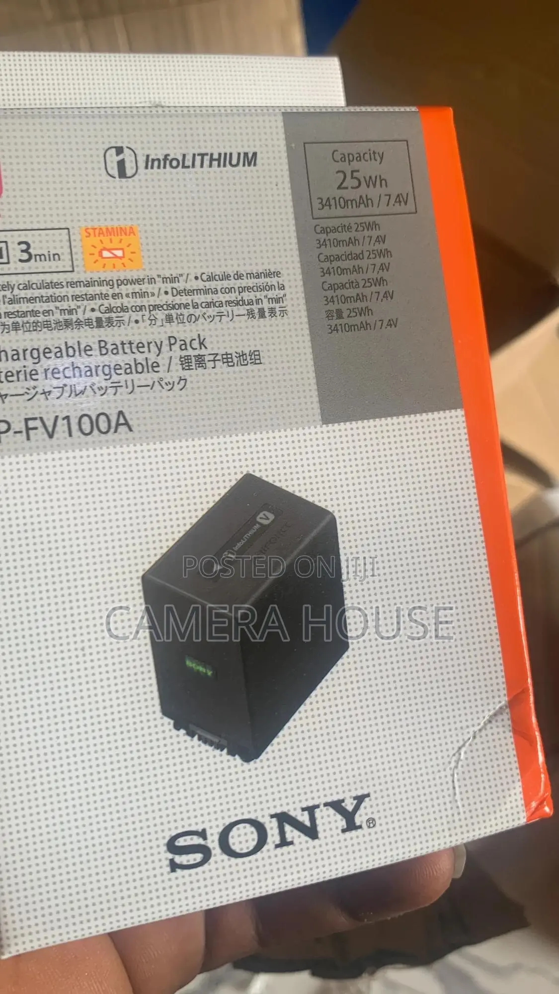Sony Np-fv100 Battery