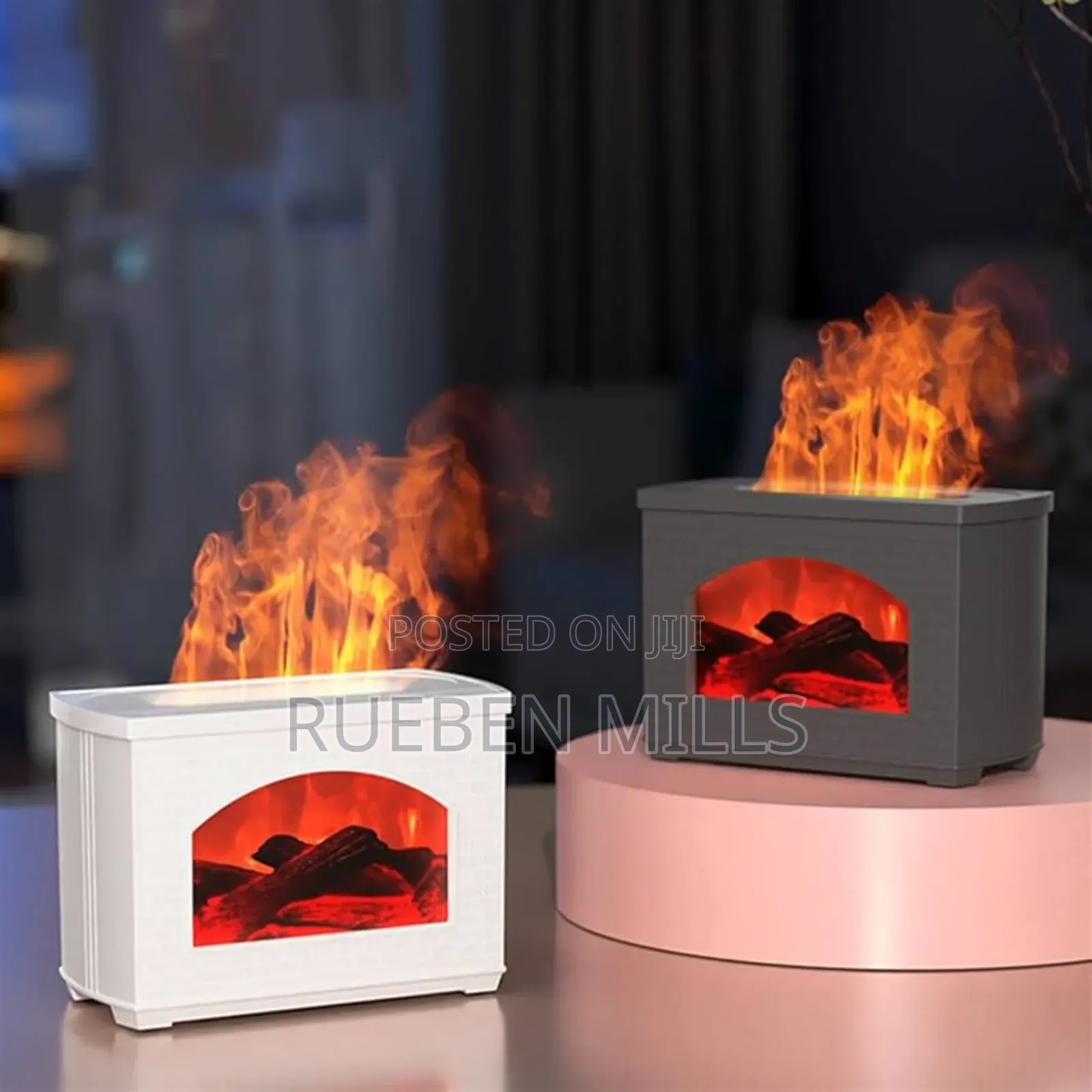 Miokycl 270ml Mist Diffuser Humidifier Simulated Fireplace Design