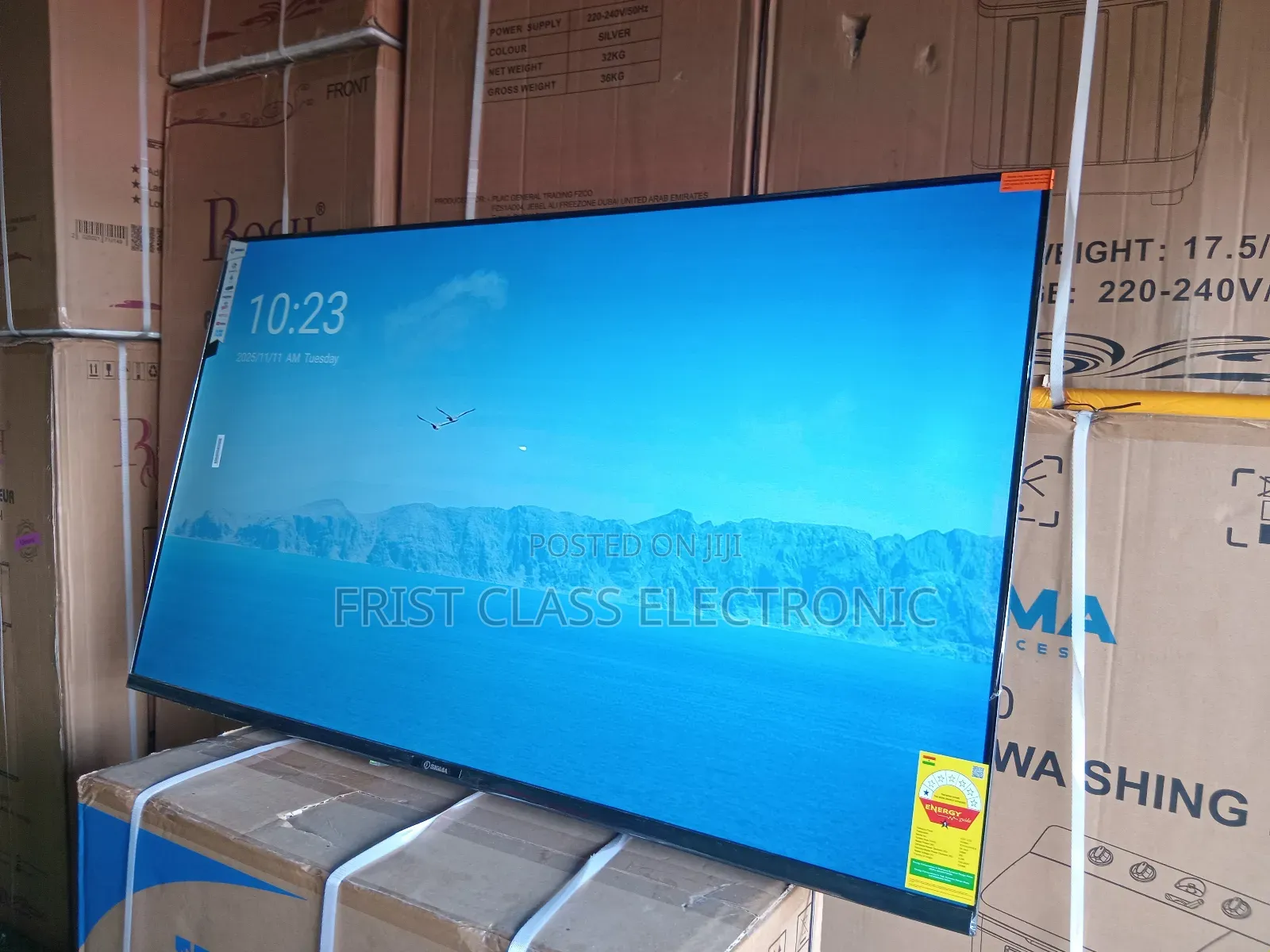 “Sigma 55′′ Smart Tv – Frameless Beauty + Smart Functionality”