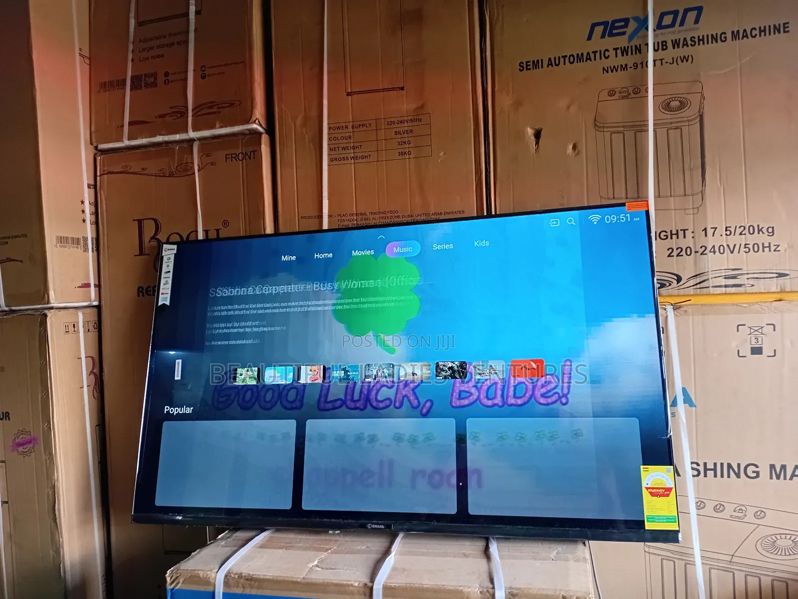 Long-Lasting 55-Inch Smart Led Tv Strong Buildcrystal-Clear Display