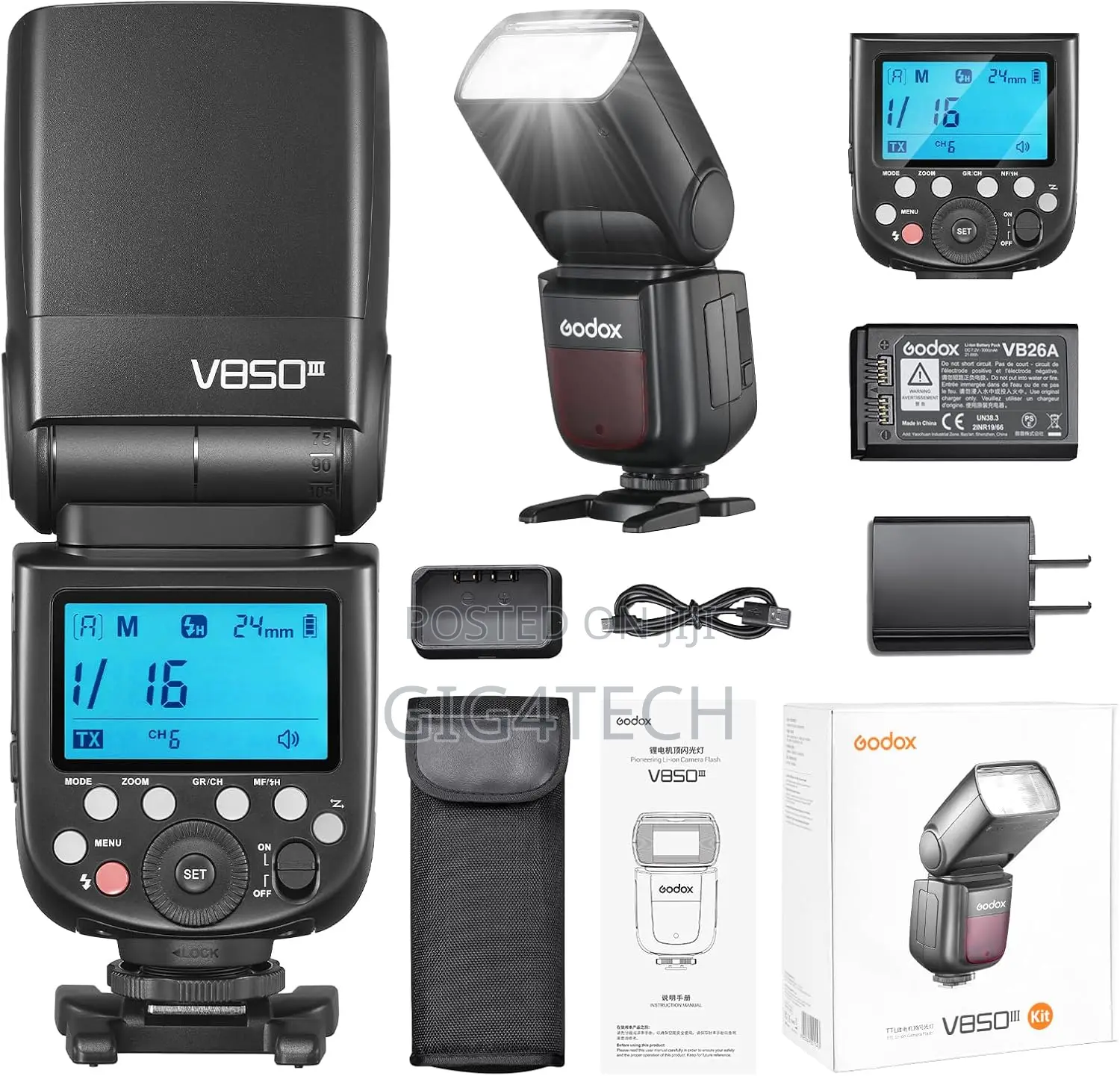 Godox V850iii 2.4g Lithium Battery HSS Wireless Speedlite Flash