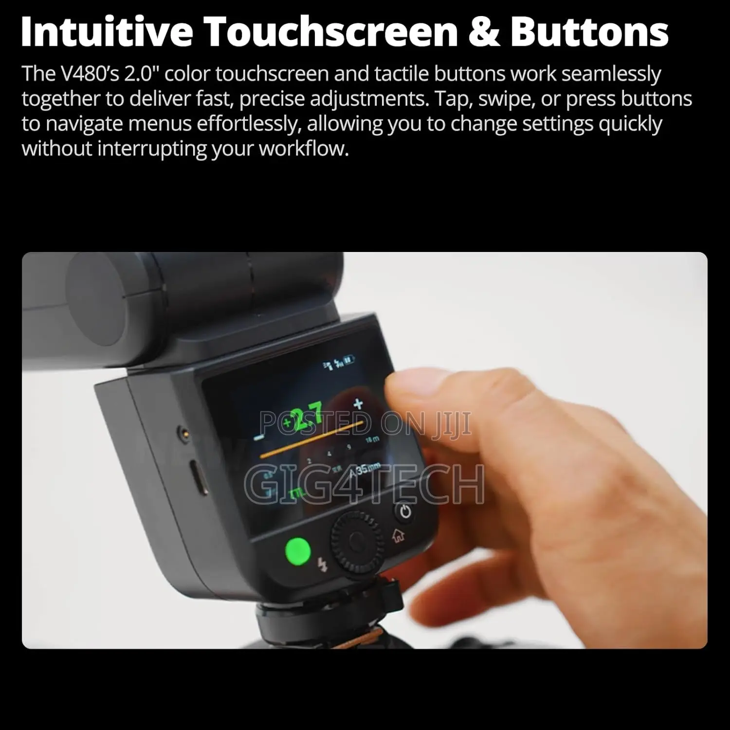 Godox V480c Camera Flash for Canon Gn50 High Output Speedlite