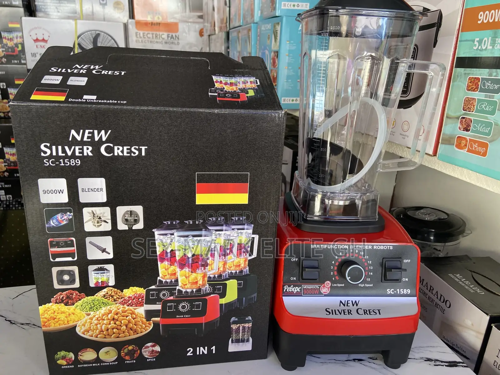 2 in 1 Silver Crest Blender (9000w)