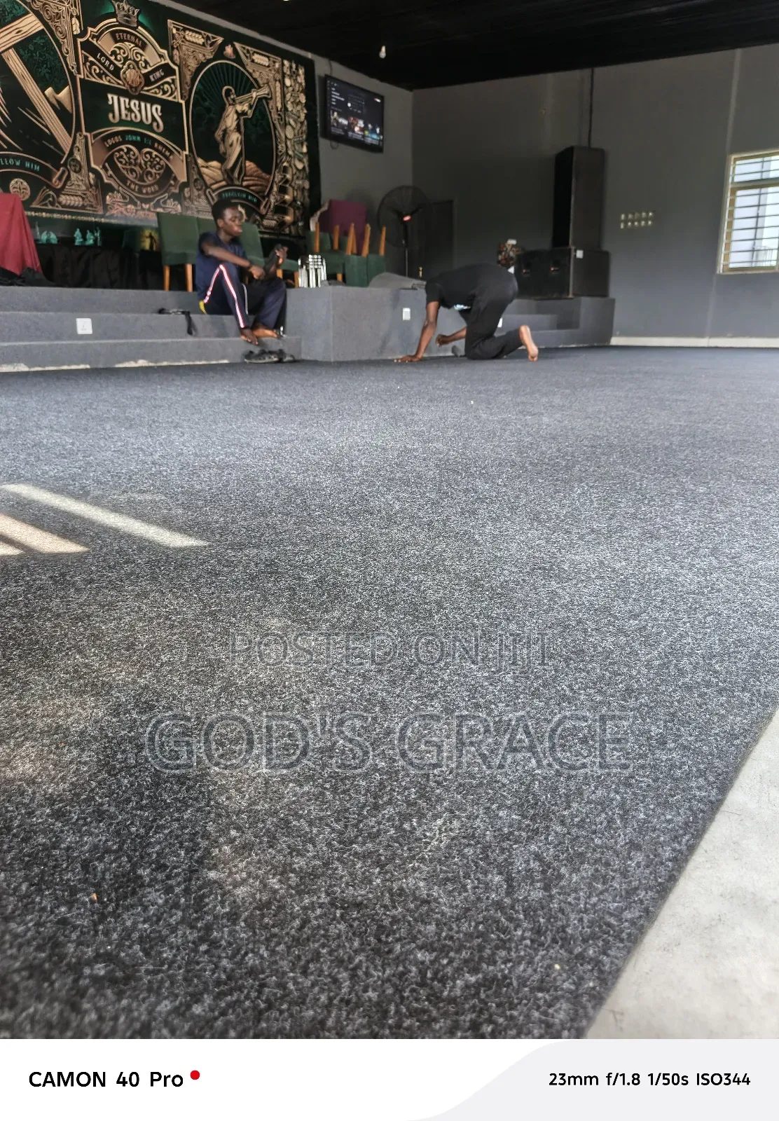 Dark Grey Floor Carpet
