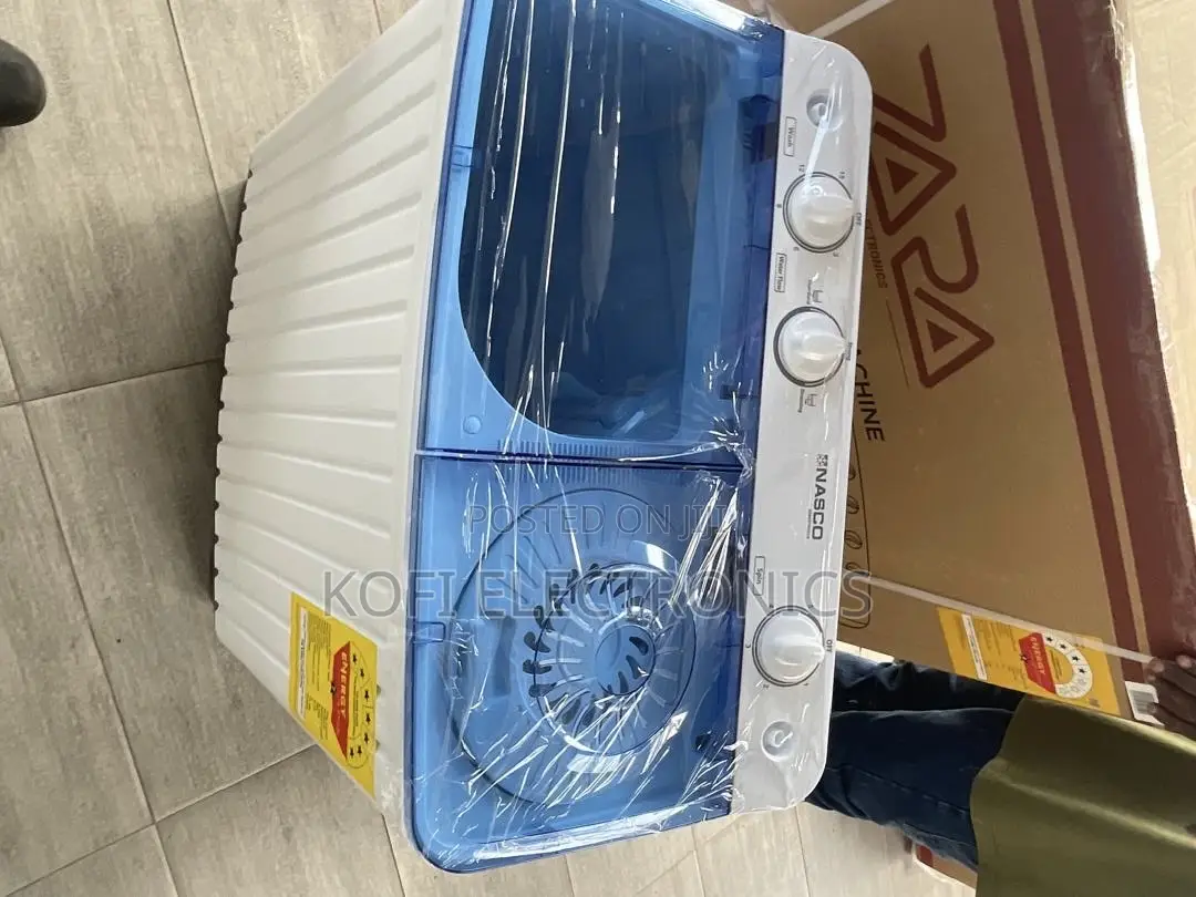 Efficient Nasco 10kg Semi Automatic Washing Machine Pure White Beaut