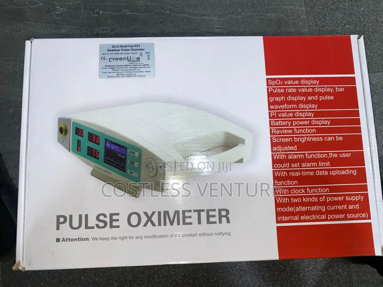 Greenlife Desktop Pulse Oximeter
