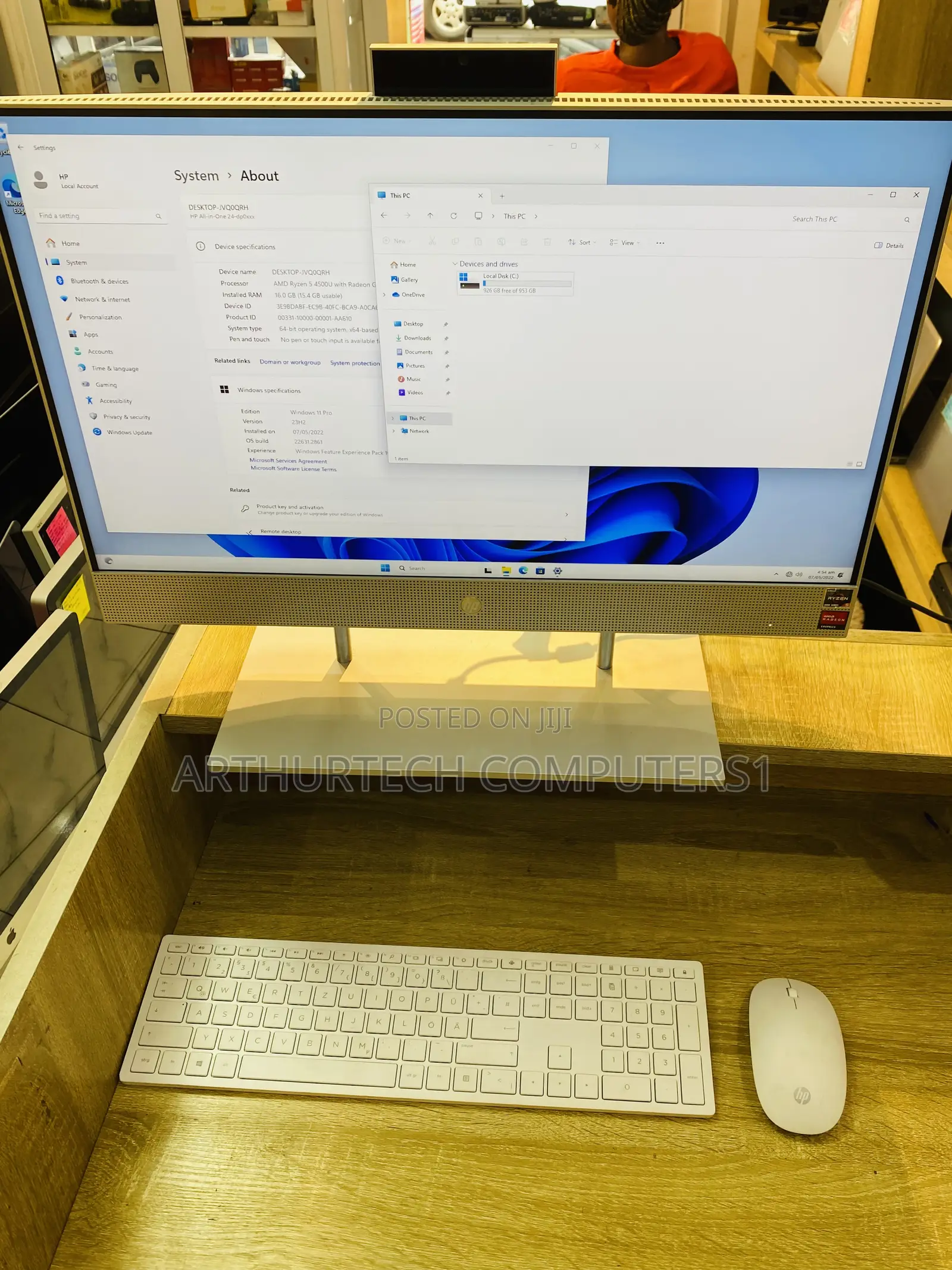 New Desktop Computer HP 16GB AMD Ryzen 5 SSD 1T
