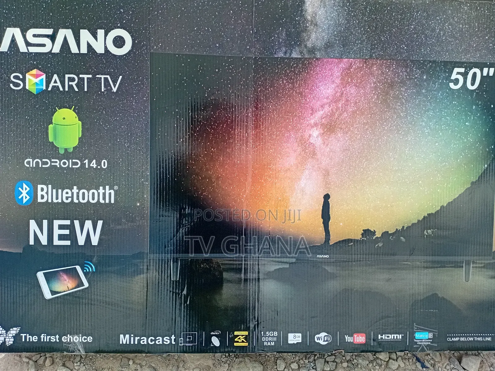 **Smart Deal! Asano 50 Inches Tv – Ultra Slim Design**