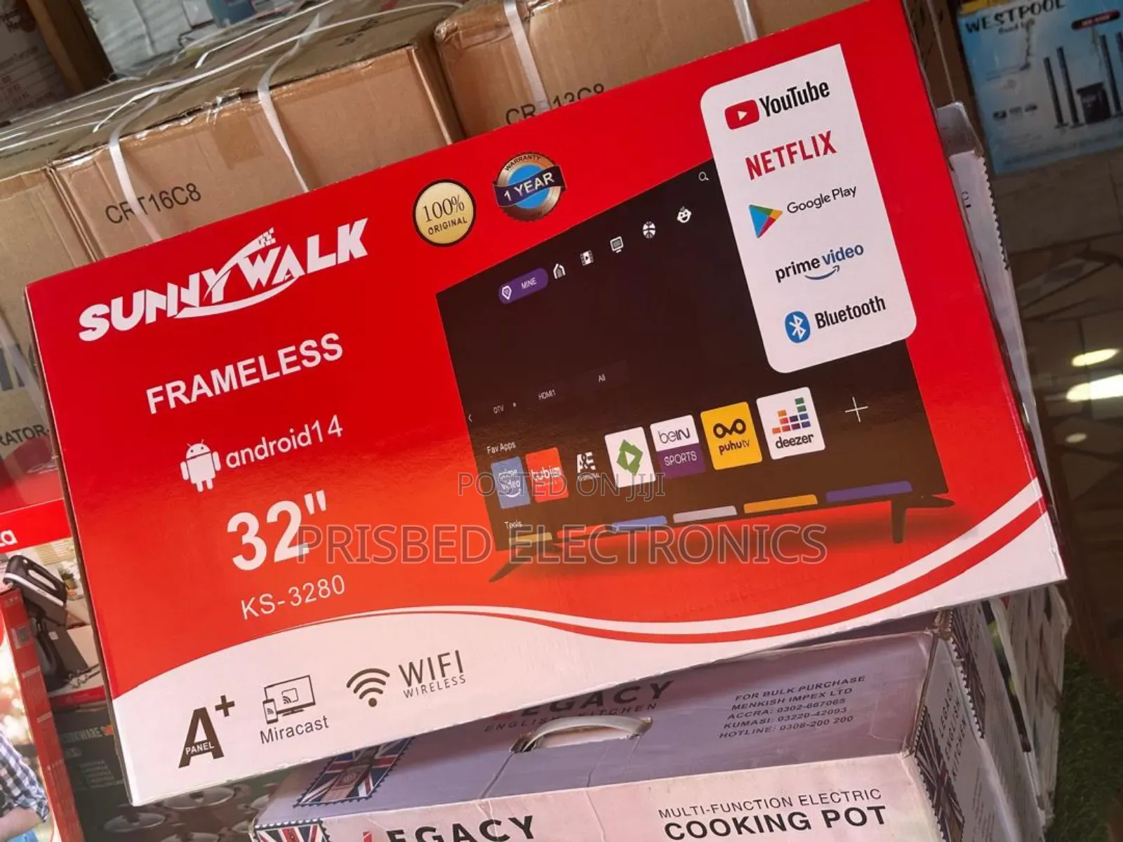 Sunnywalk Frameless 32" Smart With Netflix