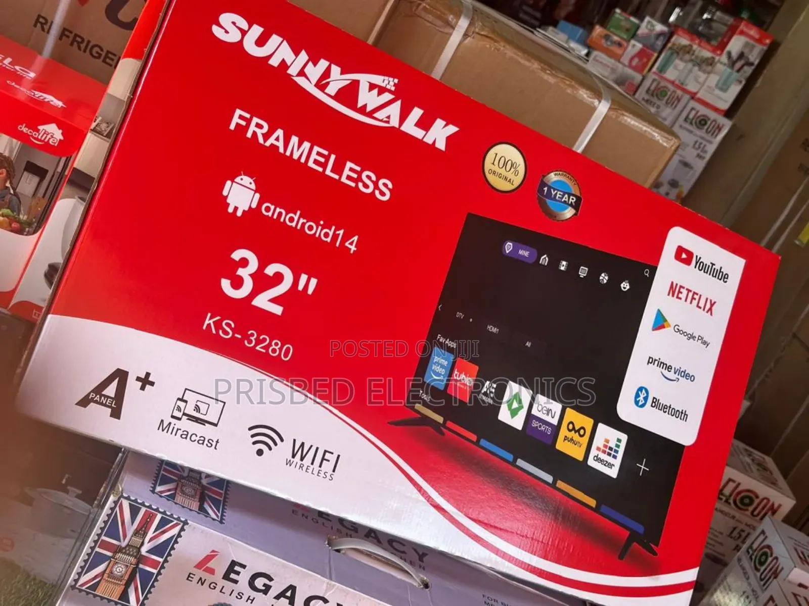 Sunnywalk Frameless 32" Smart With Netflix
