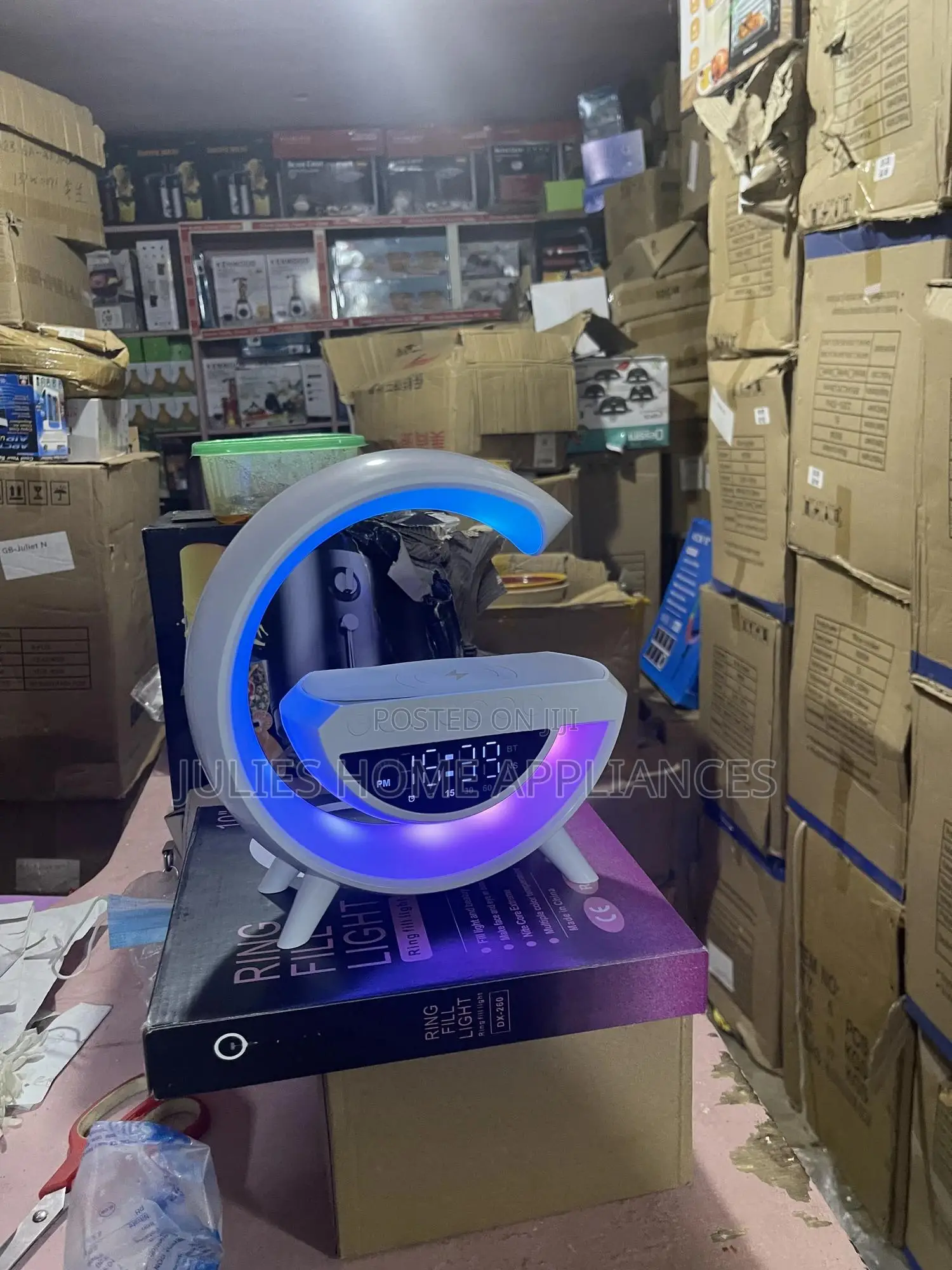 Charge Your Phone With Led Light Bluetooth and Radio Speaker