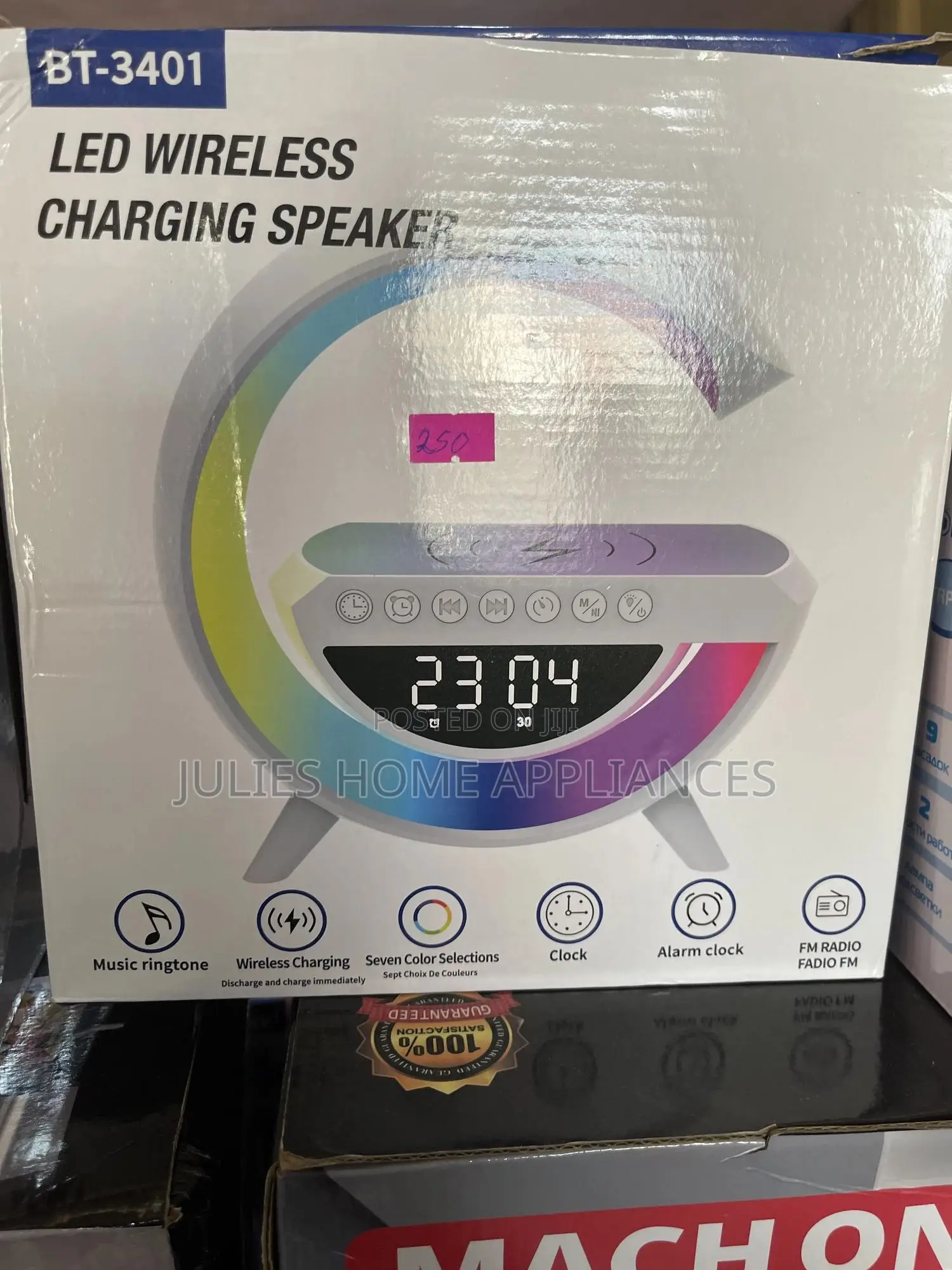 Charge Your Phone With Led Light Bluetooth and Radio Speaker