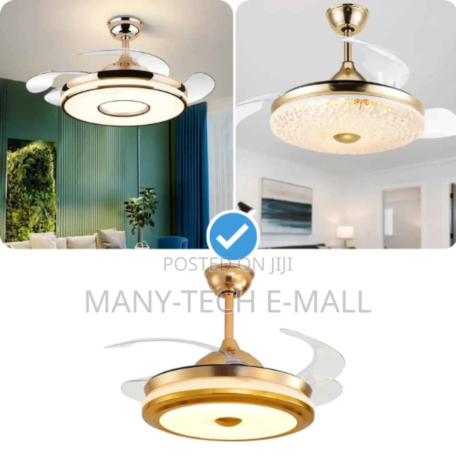 Fan With Light. (Invisible Blade)