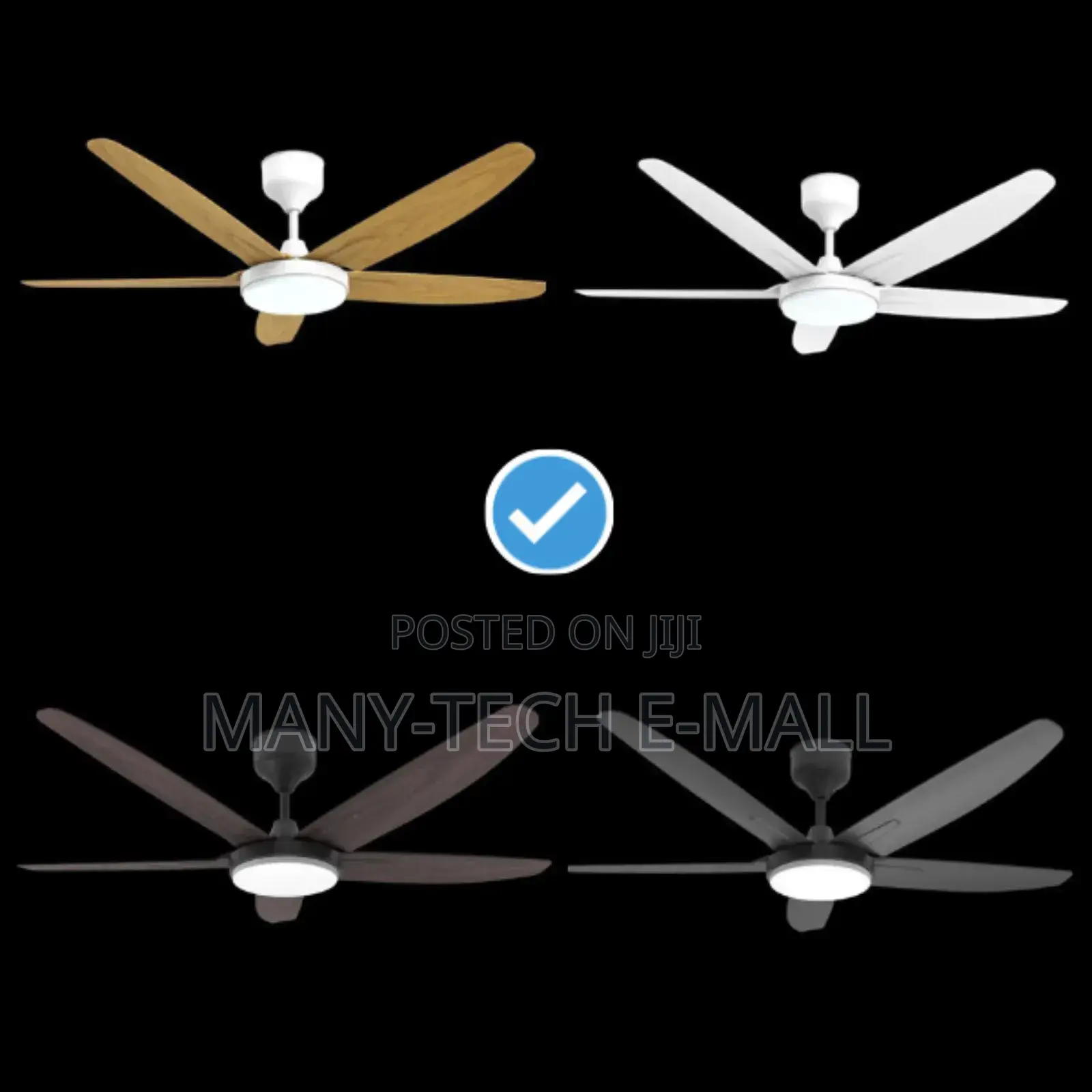 Fan With Light (5 Blade Remote Control)