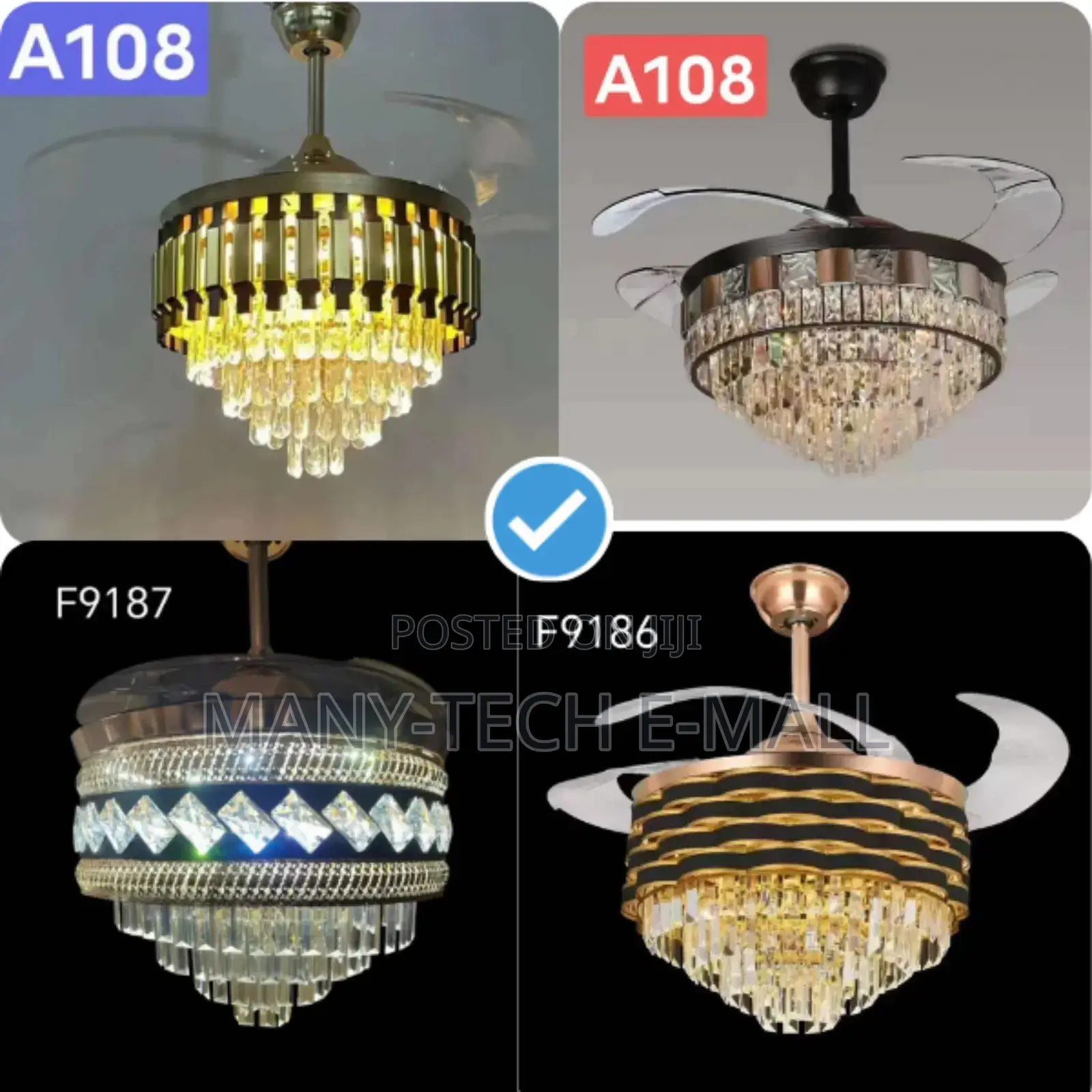 Fan With Light (Modern Chandelier)