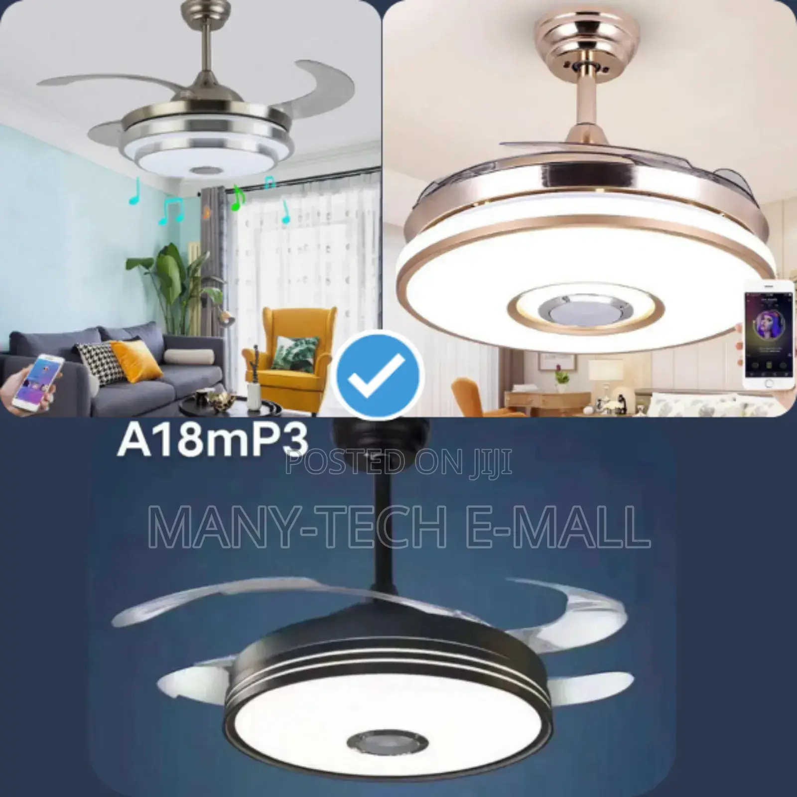 Fan With Light (Bluetooth)