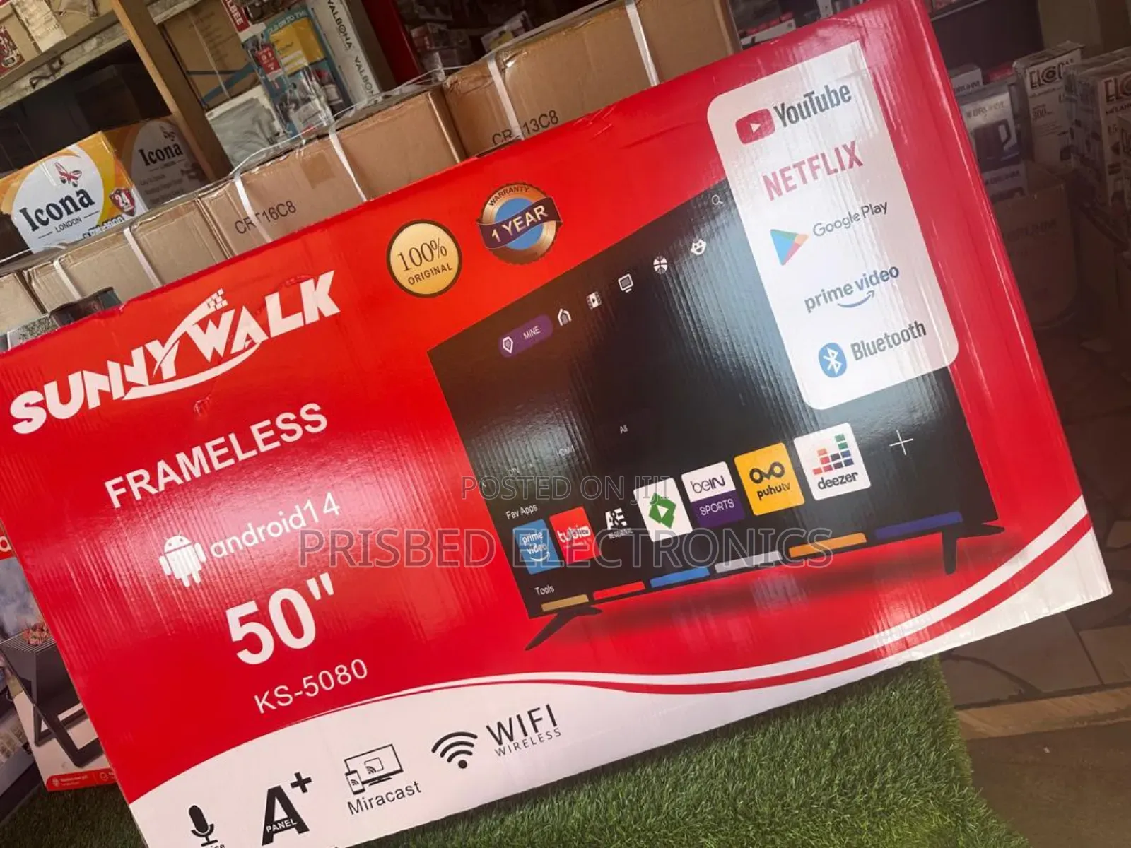 Sunnywalk 50" Smart Frameless Tv