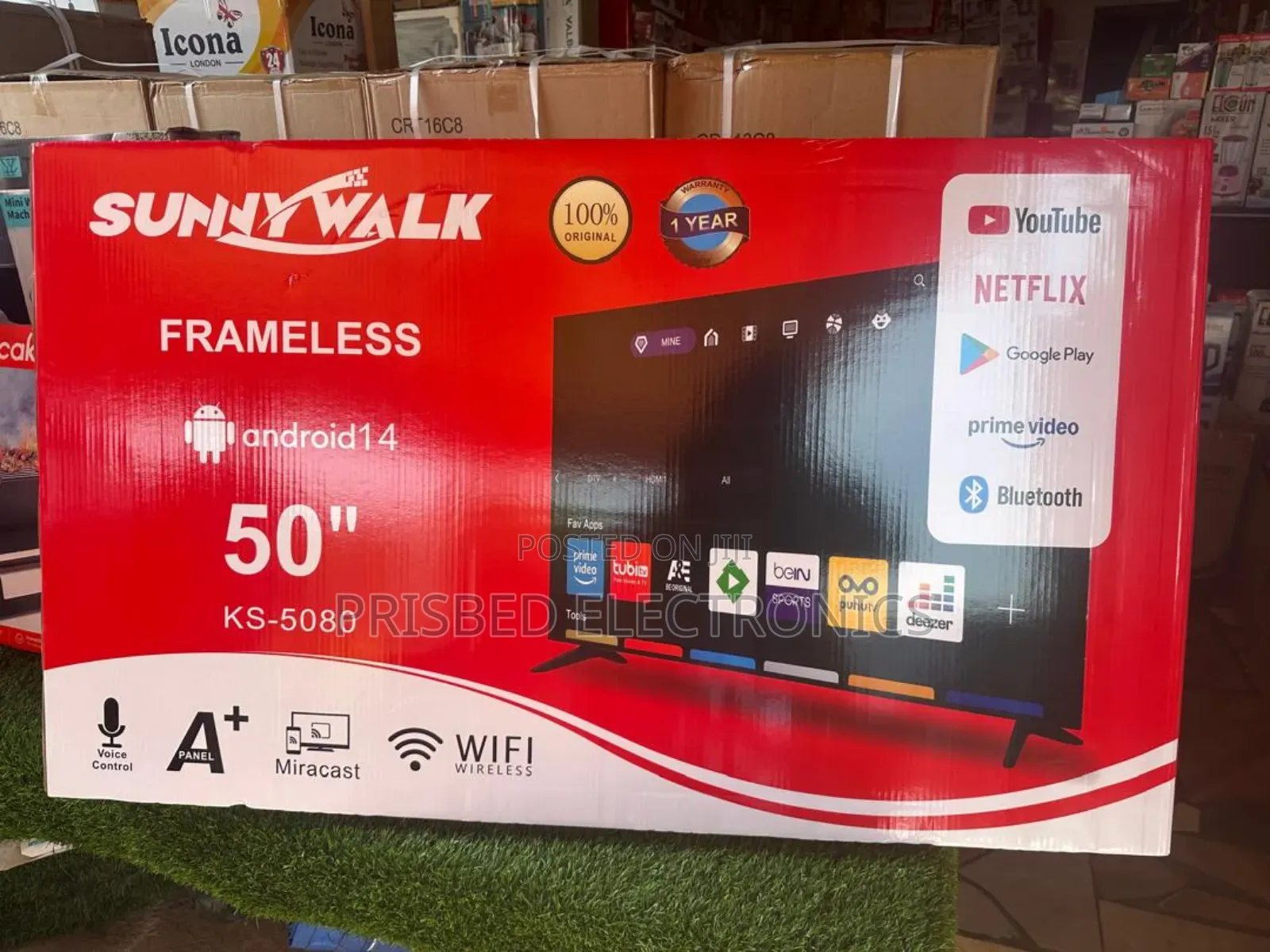 Sunnywalk 50" Smart Frameless Tv