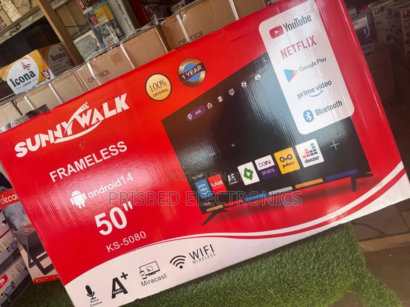 Sunnywalk 50" Smart Frameless Tv