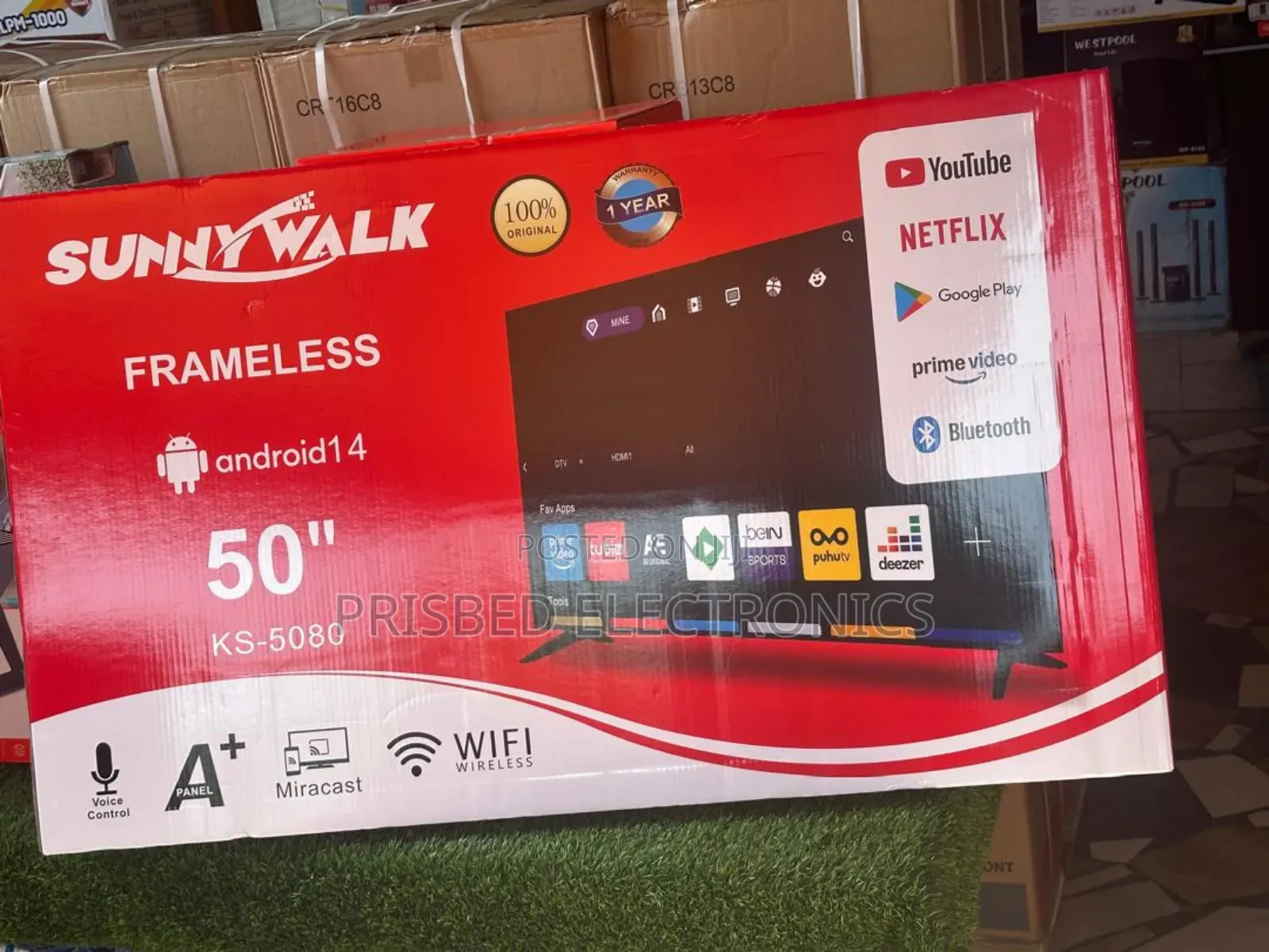 Sunnywalk 50" Smart Frameless Tv
