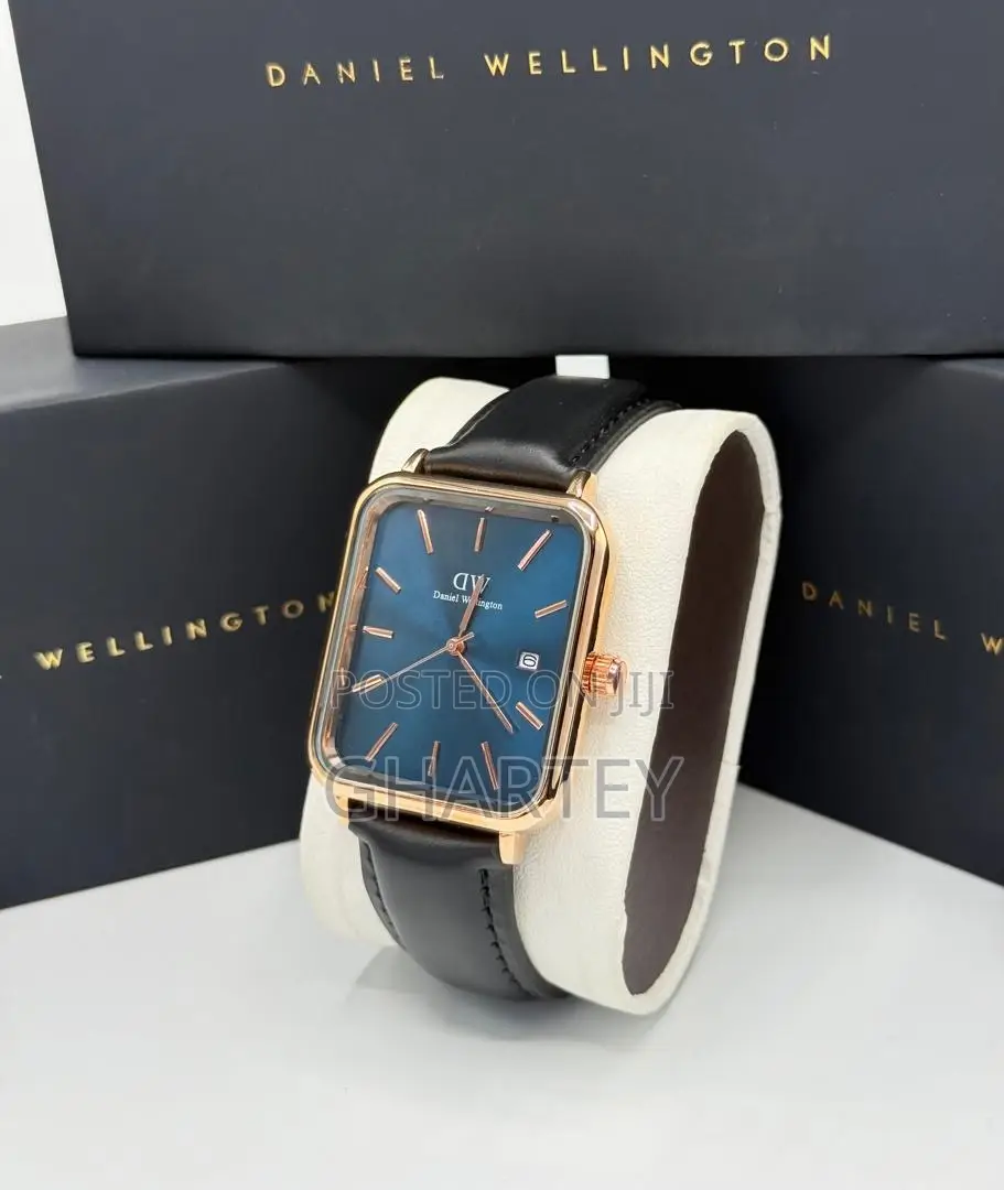 Daniel Wellington Rectangular Case Dial Leather Watch