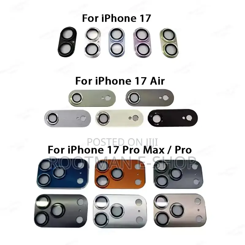 Metal Camera Protector, Glass Back Lens for iPhone 17 Pro and Pro Max