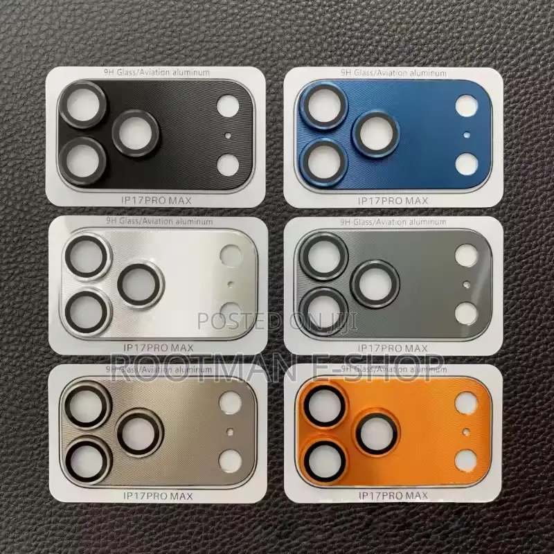 Metal Camera Protector, Glass Back Lens for iPhone 17 Pro and Pro Max
