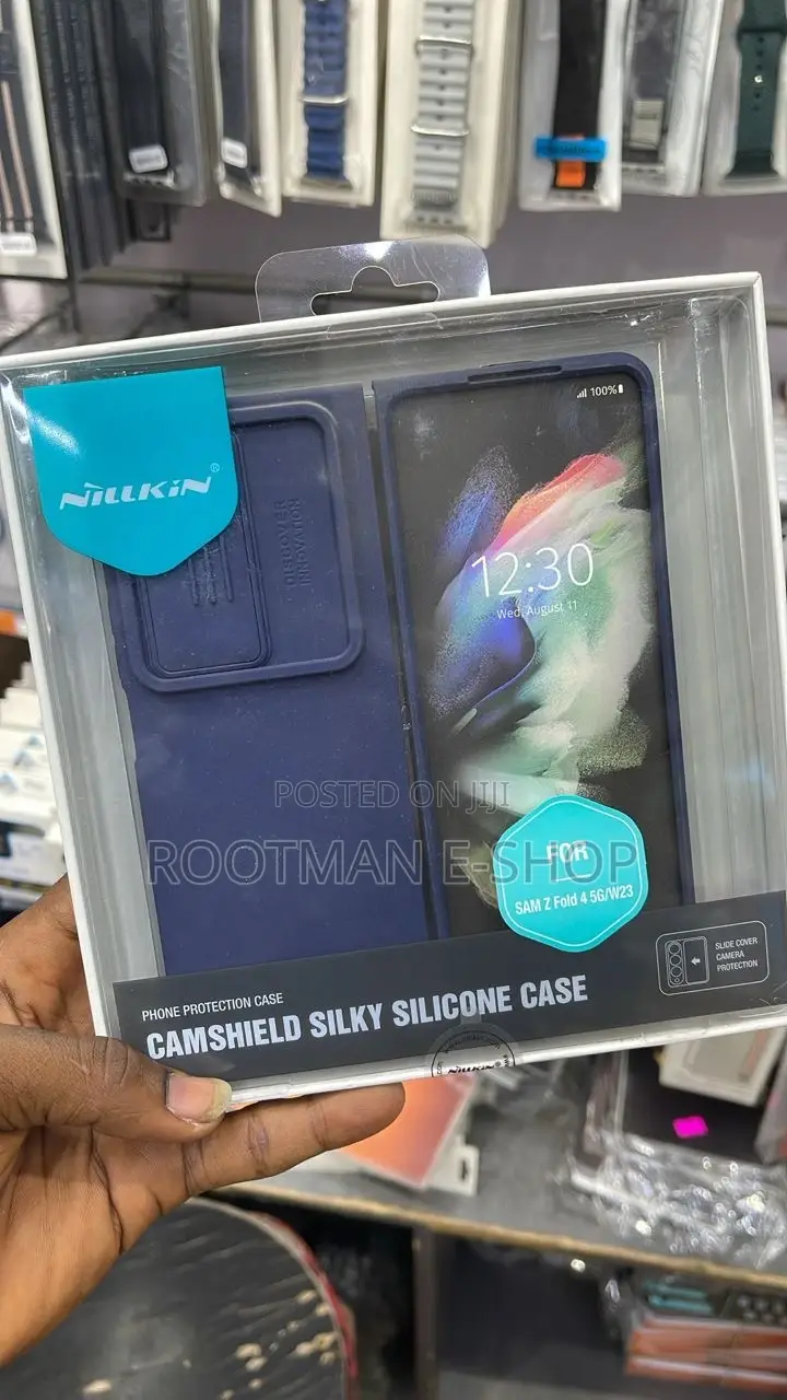 Nillkin Camshield Silky Silicone Samsung Z Fold 4 Blue Case