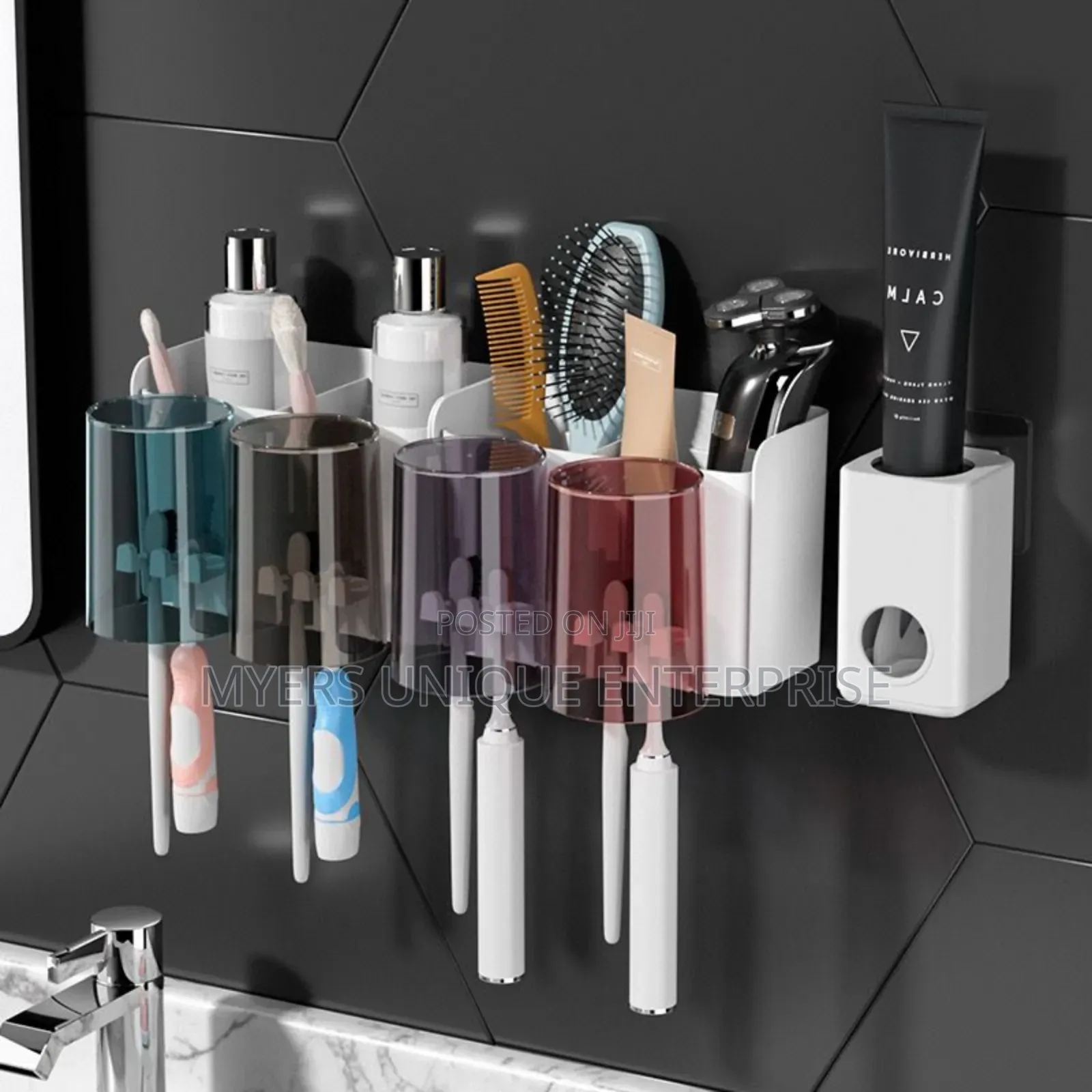Toothpaste Dispenser/ Storage/ Brush Holder