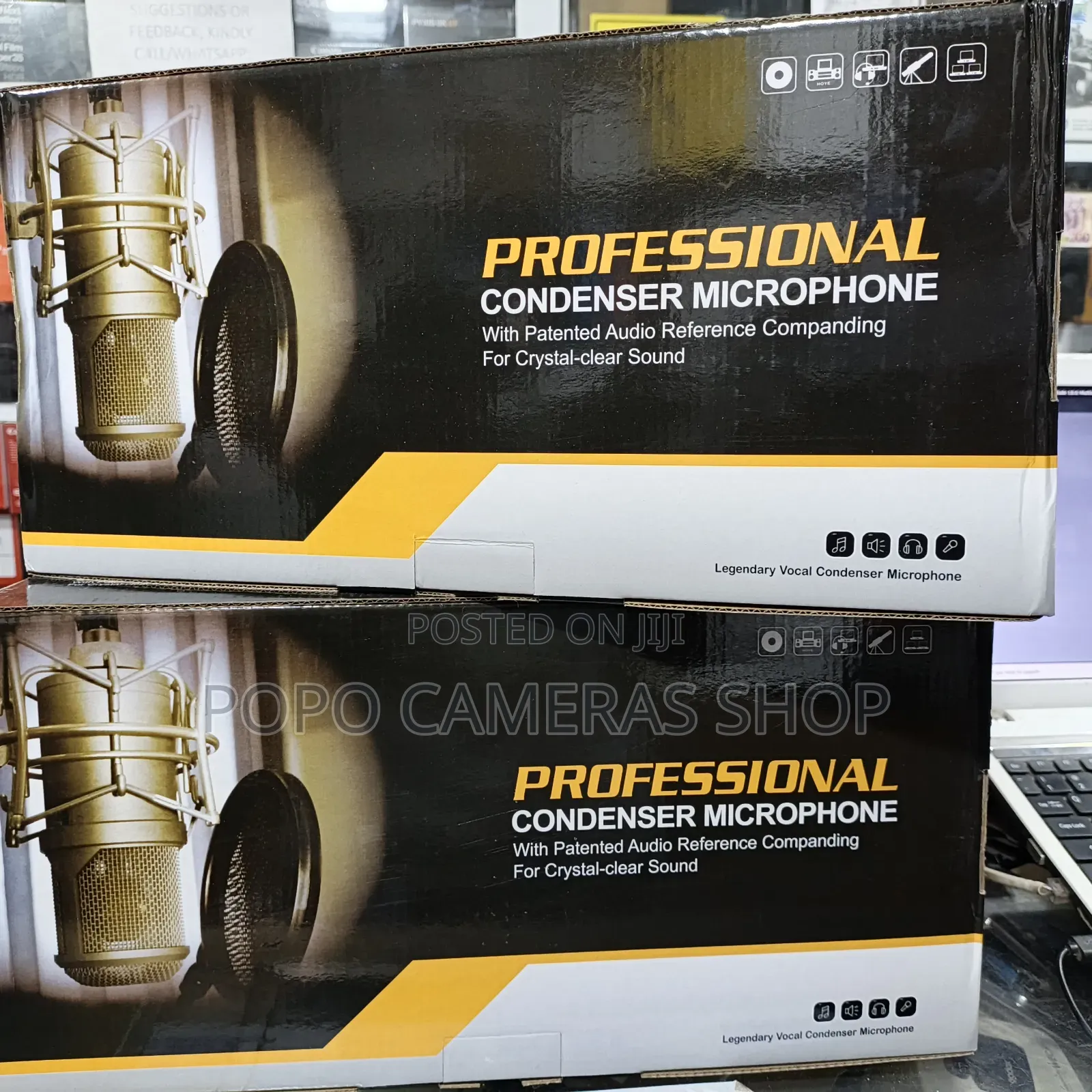 2 Sets Bm800 Professional Condenser Microphone With V8 Soundcard