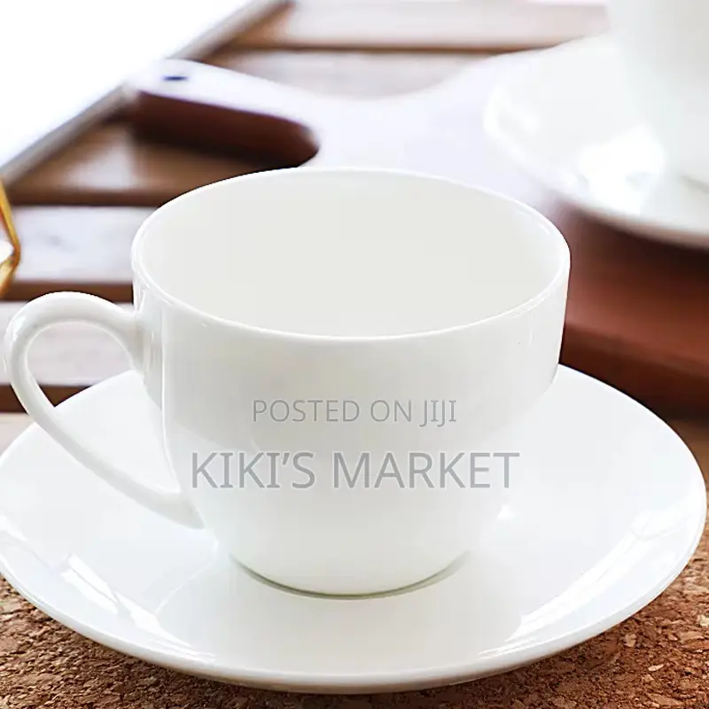 Ceramic Teacup Saucer 6cups/6saucers