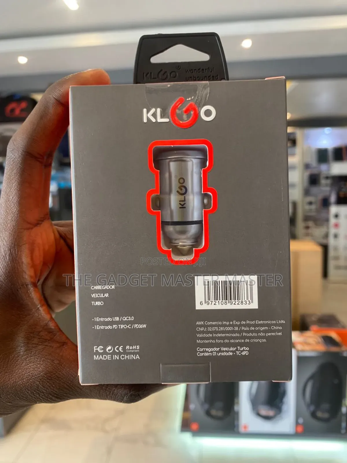 Klgo Tc-6pd Qc3.0 Pd36w Car Charger