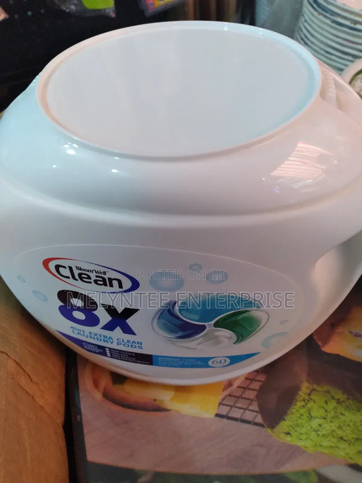 4 In1 Laundry Pods. Detergents,Stain Remover,Fabric Softener,Brightene