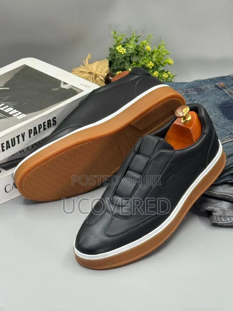 Ferragamo High Quality Leather Men’S Sneakers