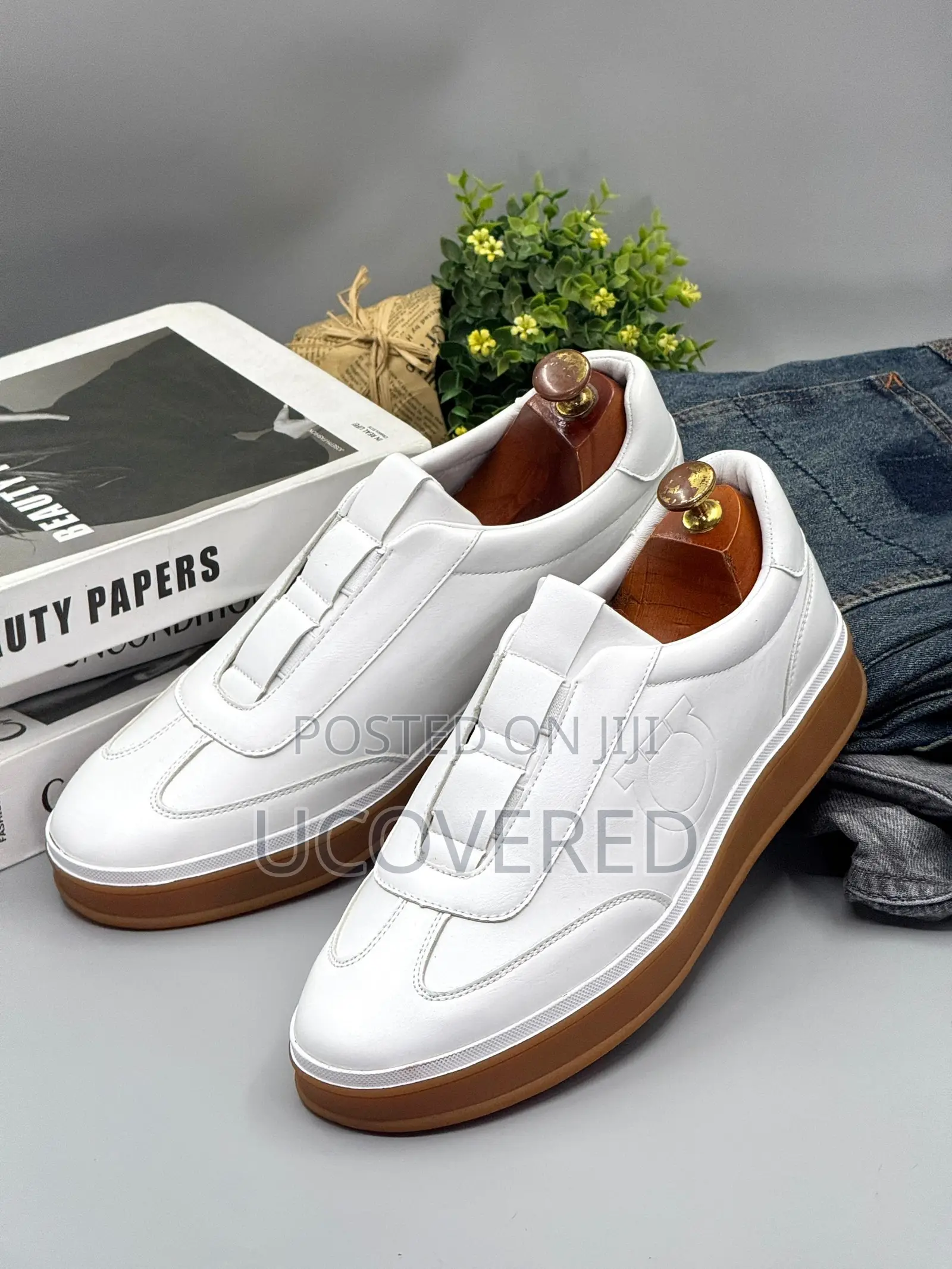Ferragamo High Quality Leather Men’S Sneakers
