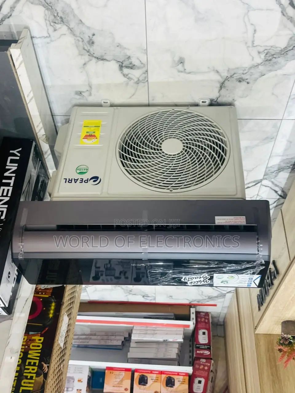 Fast Cooling R410 Mirror Black Pearl 1.5 Hp Split