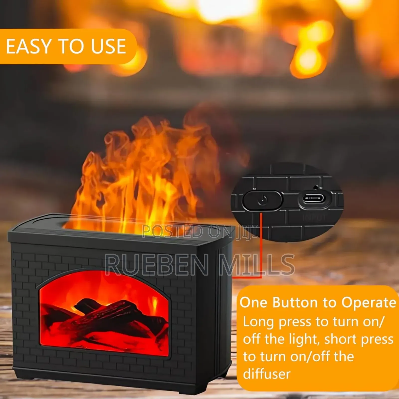 Flame Glow Aroma Diffuser - Serene Mist and Ambiance