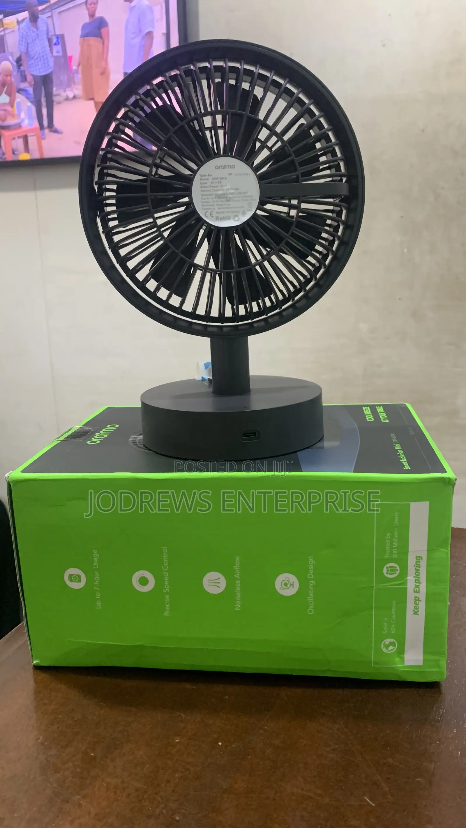 Oraimo Smart Table Fan 5w Table Fan