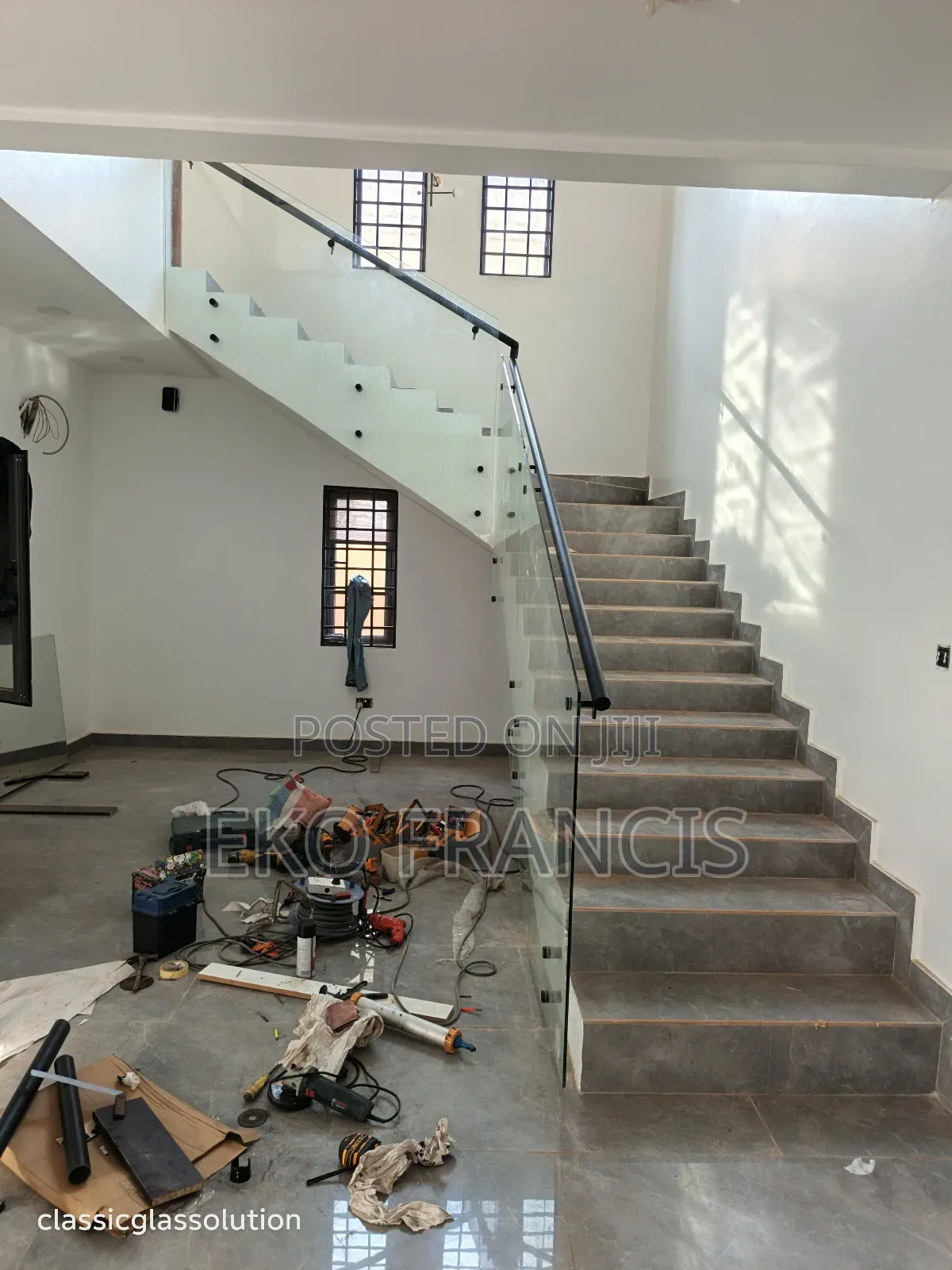 Staircase Glass Work C.G.S