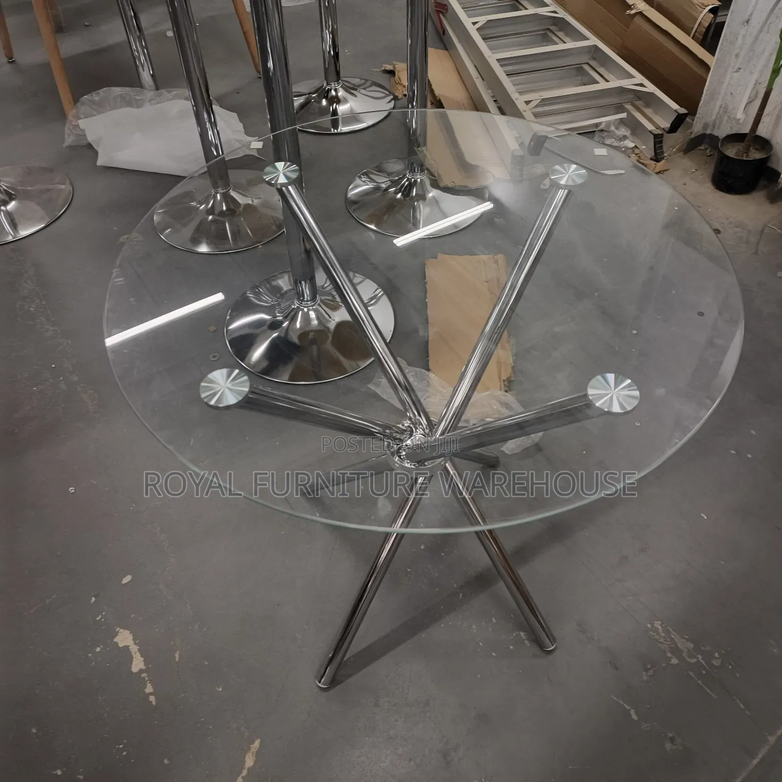 Transparent Glass Cocktail Table