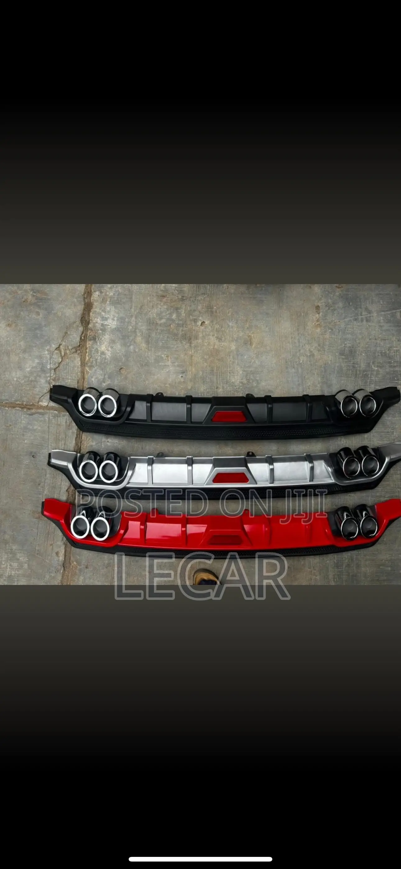 Bumper Diffuser ( Black Red Ash )