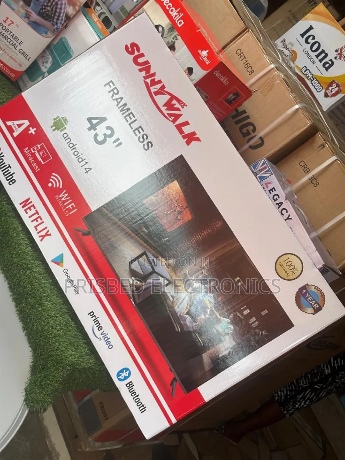 Sunnywalk 43" Smart Android Tv With Netflix