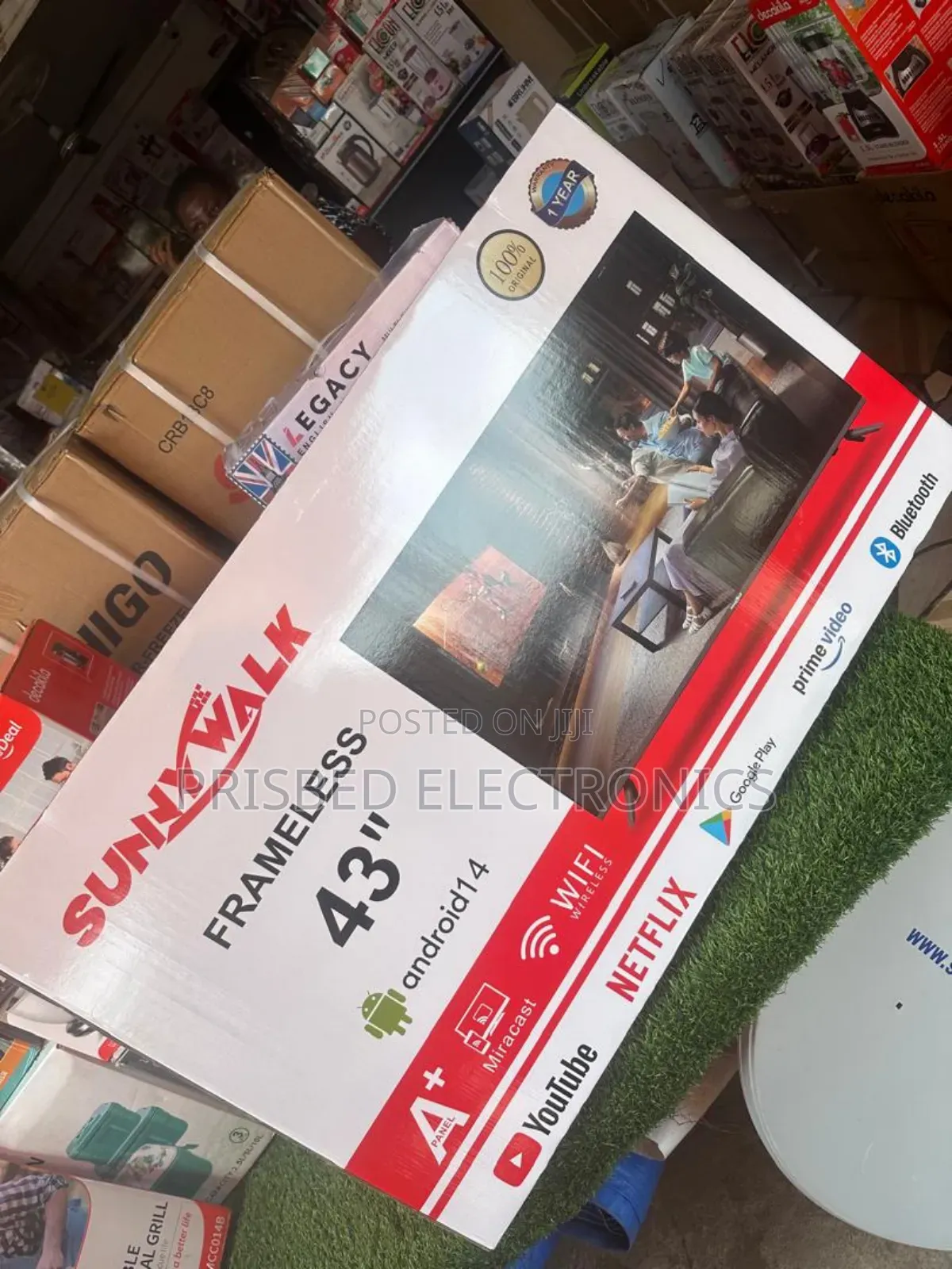 Sunnywalk 43" Smart Android Tv With Netflix