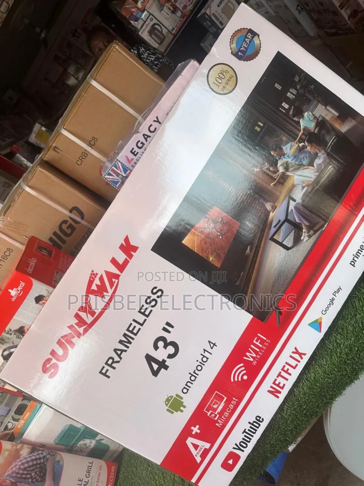 Sunnywalk 43" Smart Android Tv With Netflix