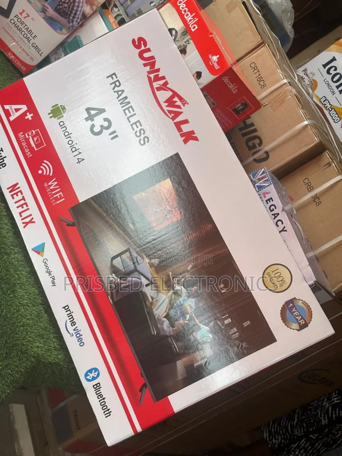Sunnywalk 43" Smart Android Tv With Netflix