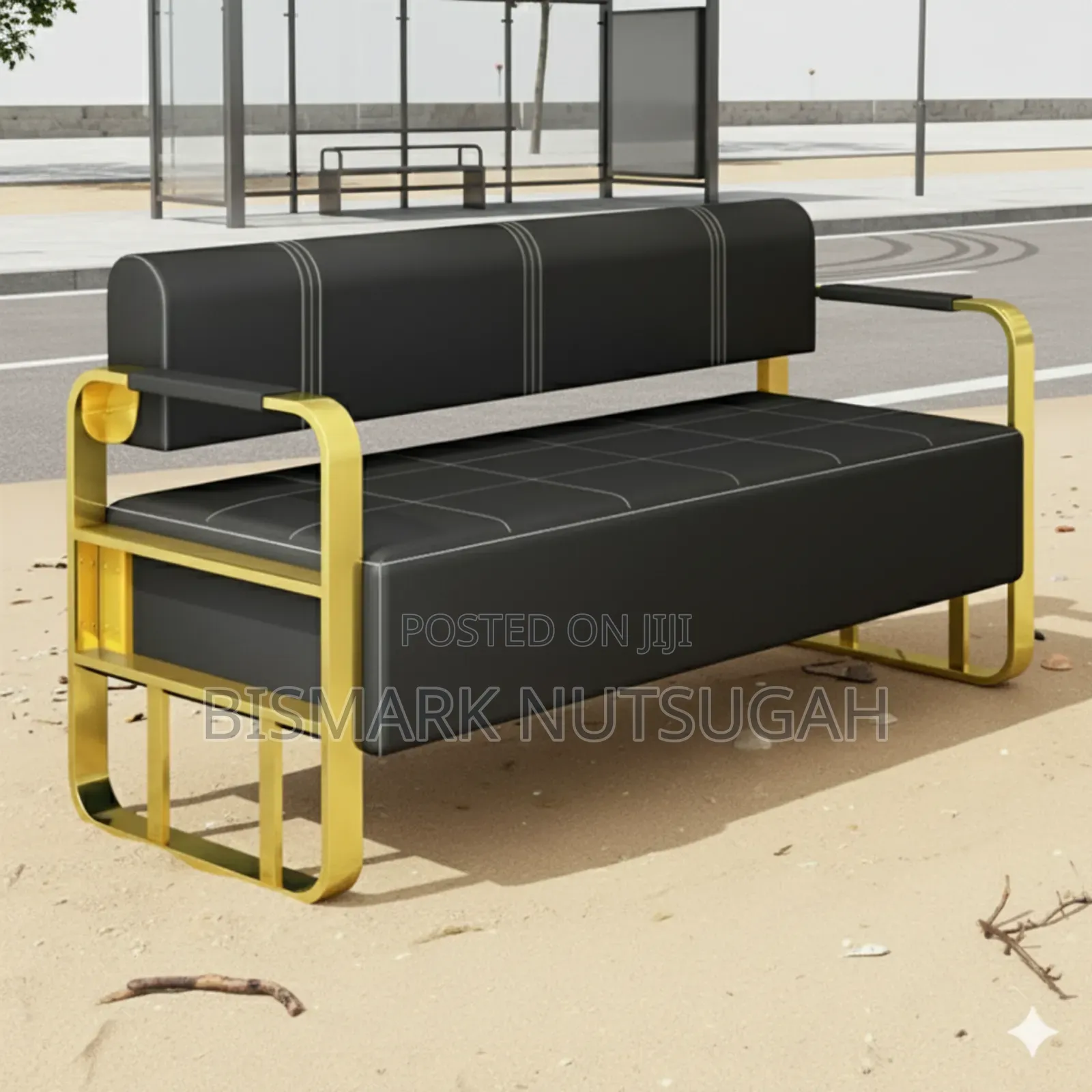 3in1 Modern Salon Barbering Waiting Chair